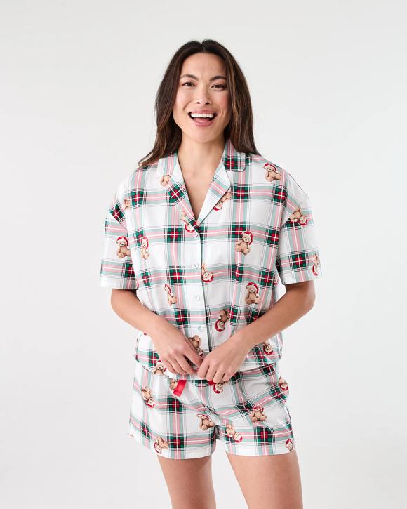Family Matching Christmas Woven Boxy Pyjama Set Kmart