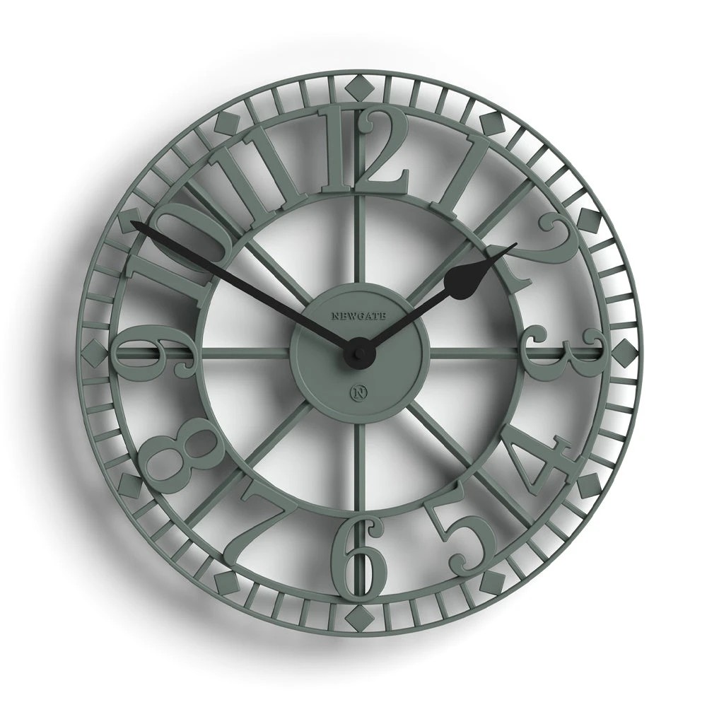 1 Newgate Warehouse Wall Clock - Green, 1 of 4