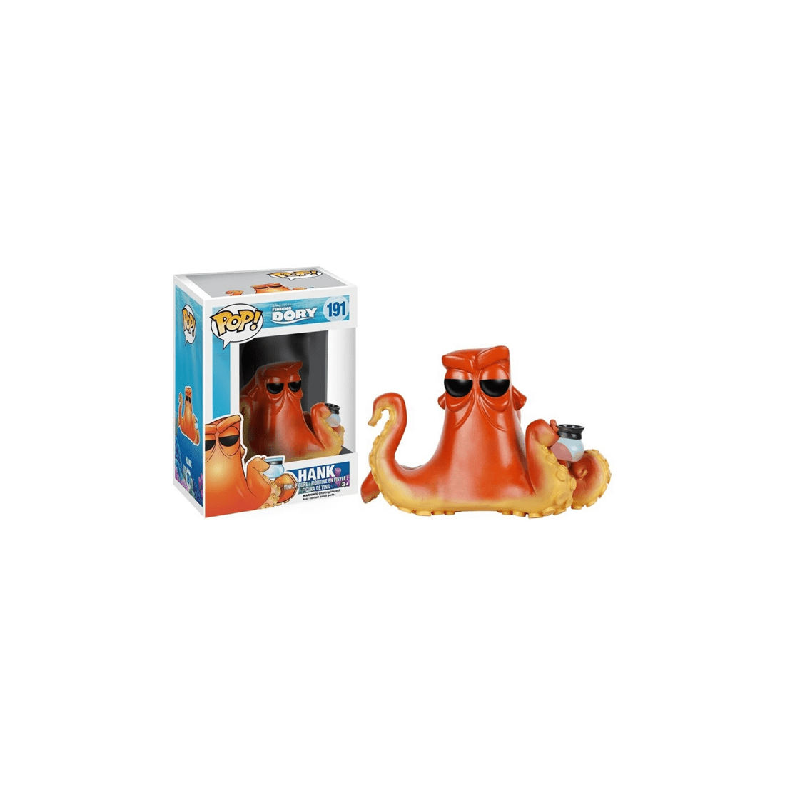 1 Pop Vinyl Figurine Finding Dory - Hank Collectible Toy 10cm Action Figure - Orange, 1 of 3