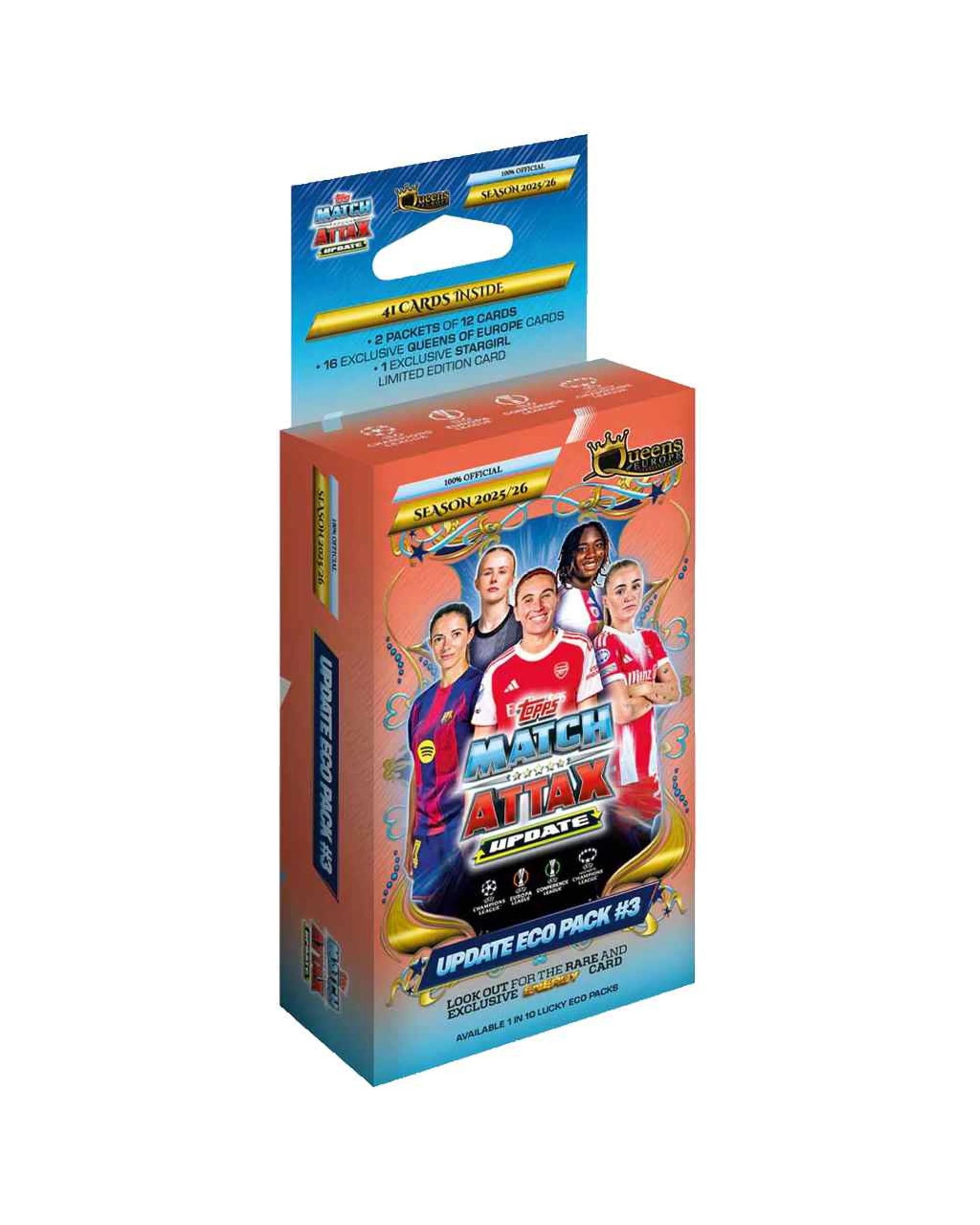 1 Match Attax UCC Champions League 2025/2026 Edition Queens of Europe Eco Pack, 1 of 8