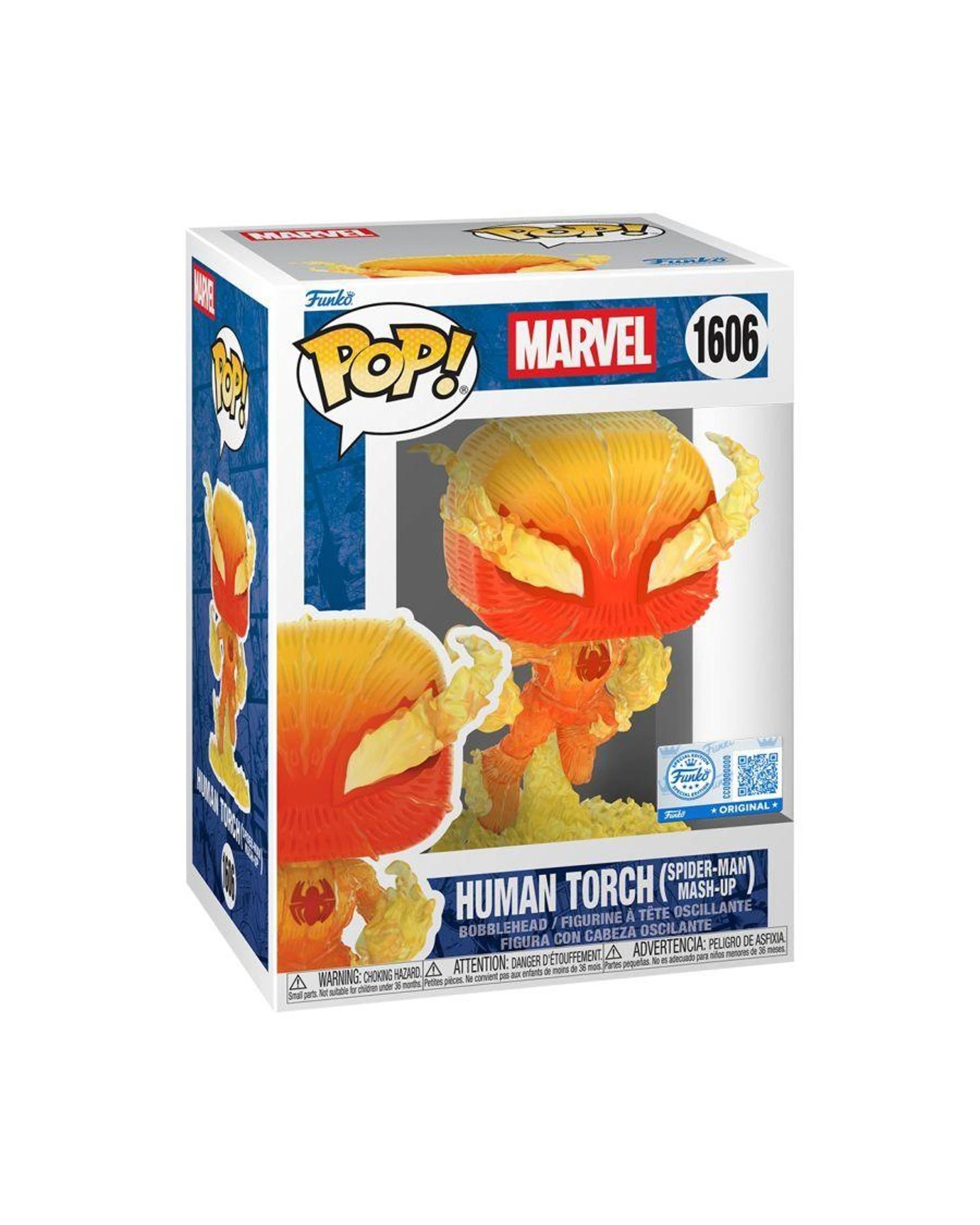 3 Marvel Comics Human Torch - Spider-Man Mash-Up -  Funko POP! Vinyl, 3 of 3