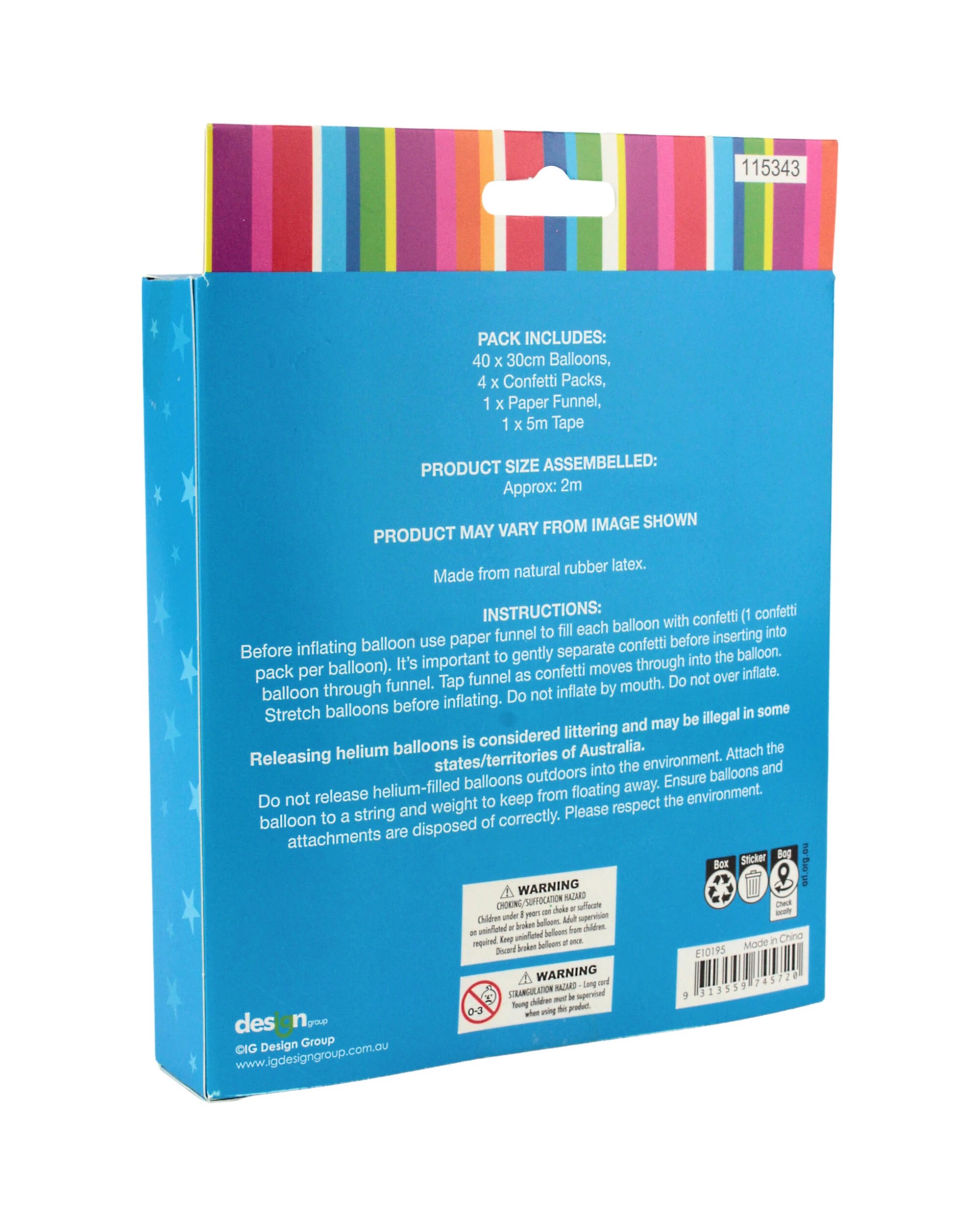 4 Artwrap Confetti Balloon Garland Kit - Black, Silver and Gold - Clear, Gold, Black, Silver, 4 of 4