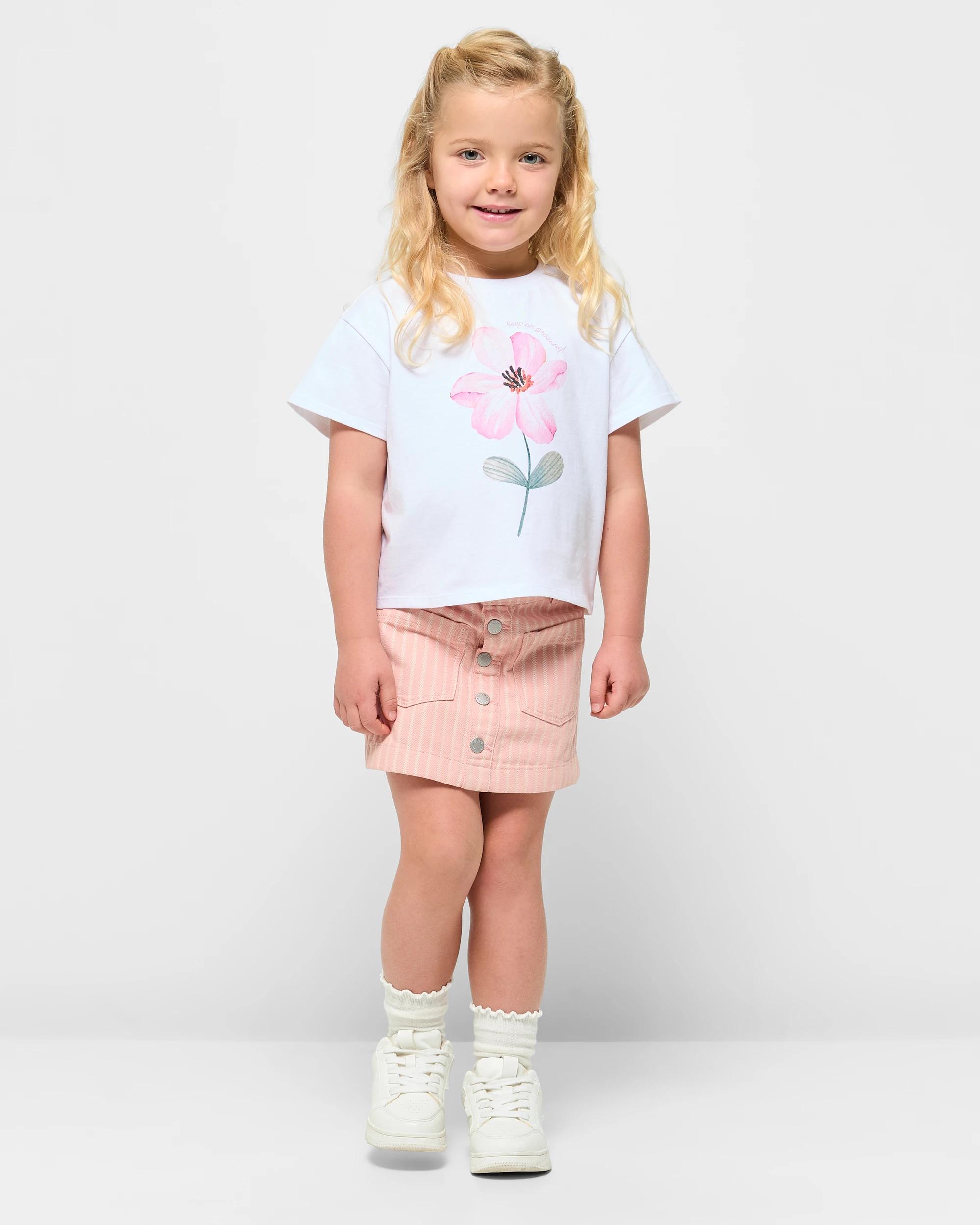 2 Target Striped Denim Skort PINK STRIPE, 2 of 5