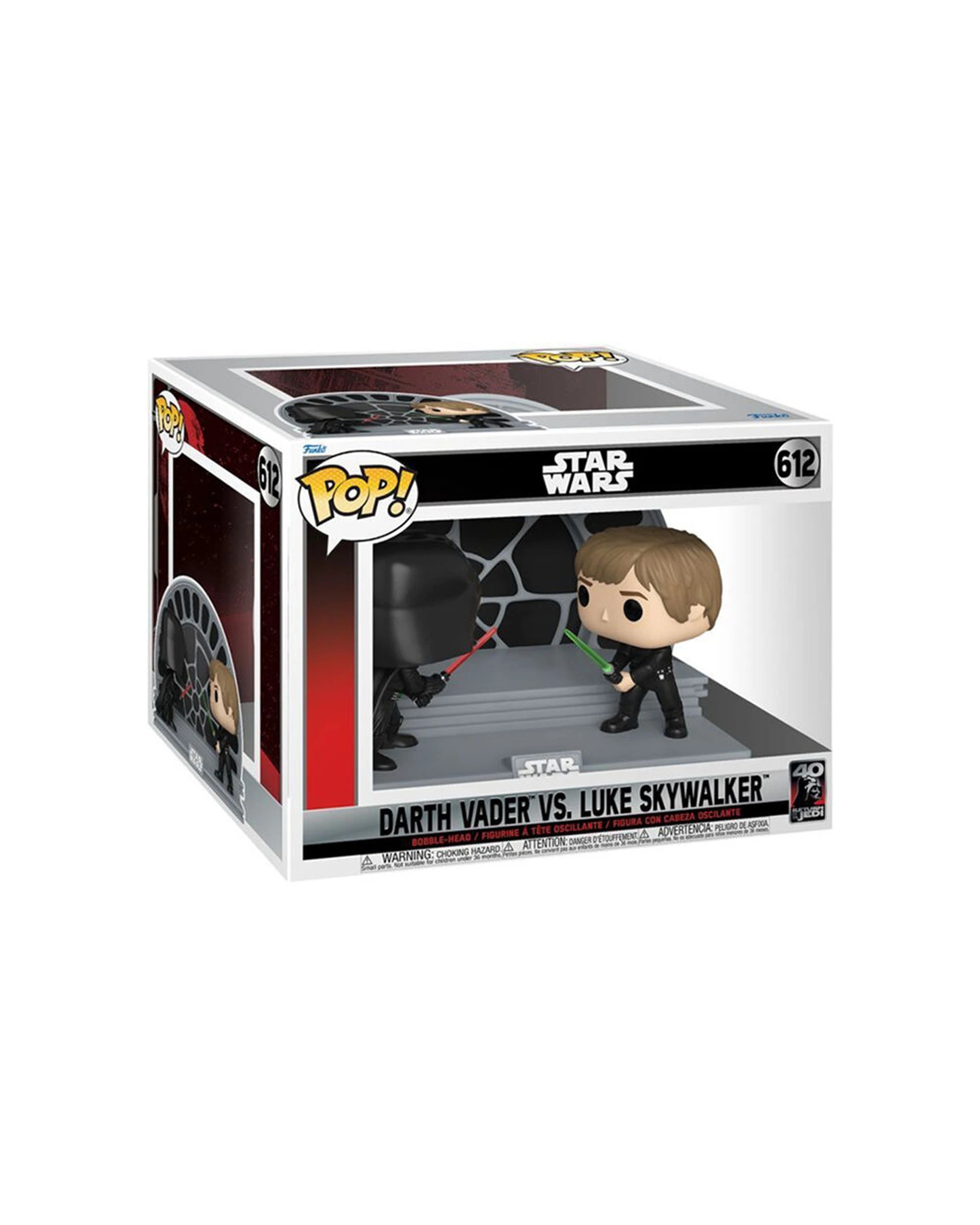 3 Star Wars Funko Luke Vs Vader ROTJ Pop Moment Action Figure Toy 6.25 Inch - Multi, 3 of 3