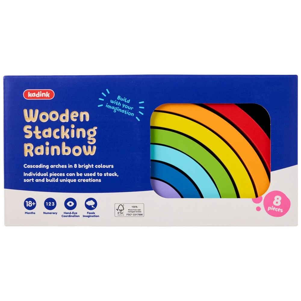 1 Kadink Wooden Stacking Rainbow, 1 of 10