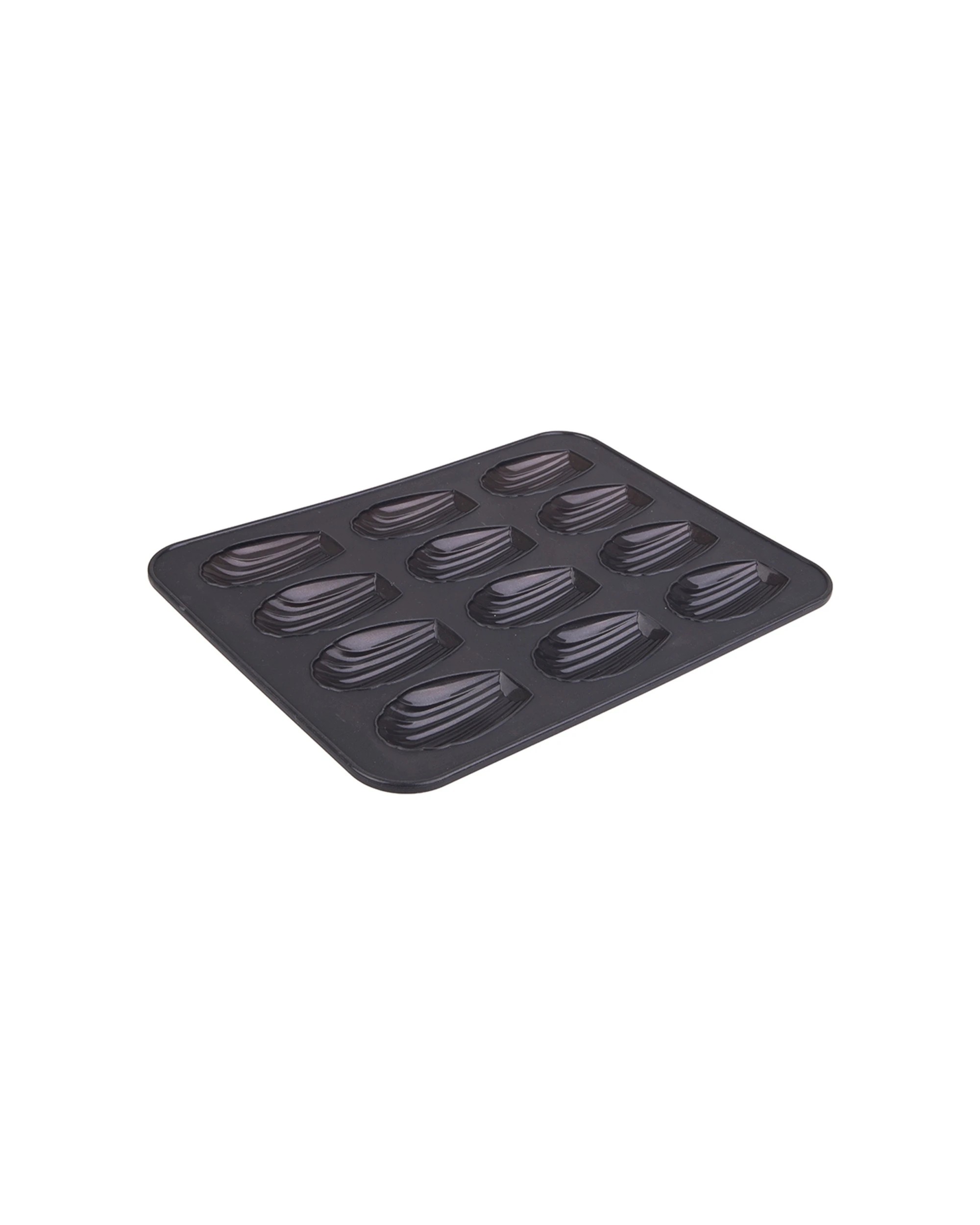 1 Daily Bake Silicone 12 Cup Madeleine Pan Steel Reinforced Easy Release - Black, 1 of 1