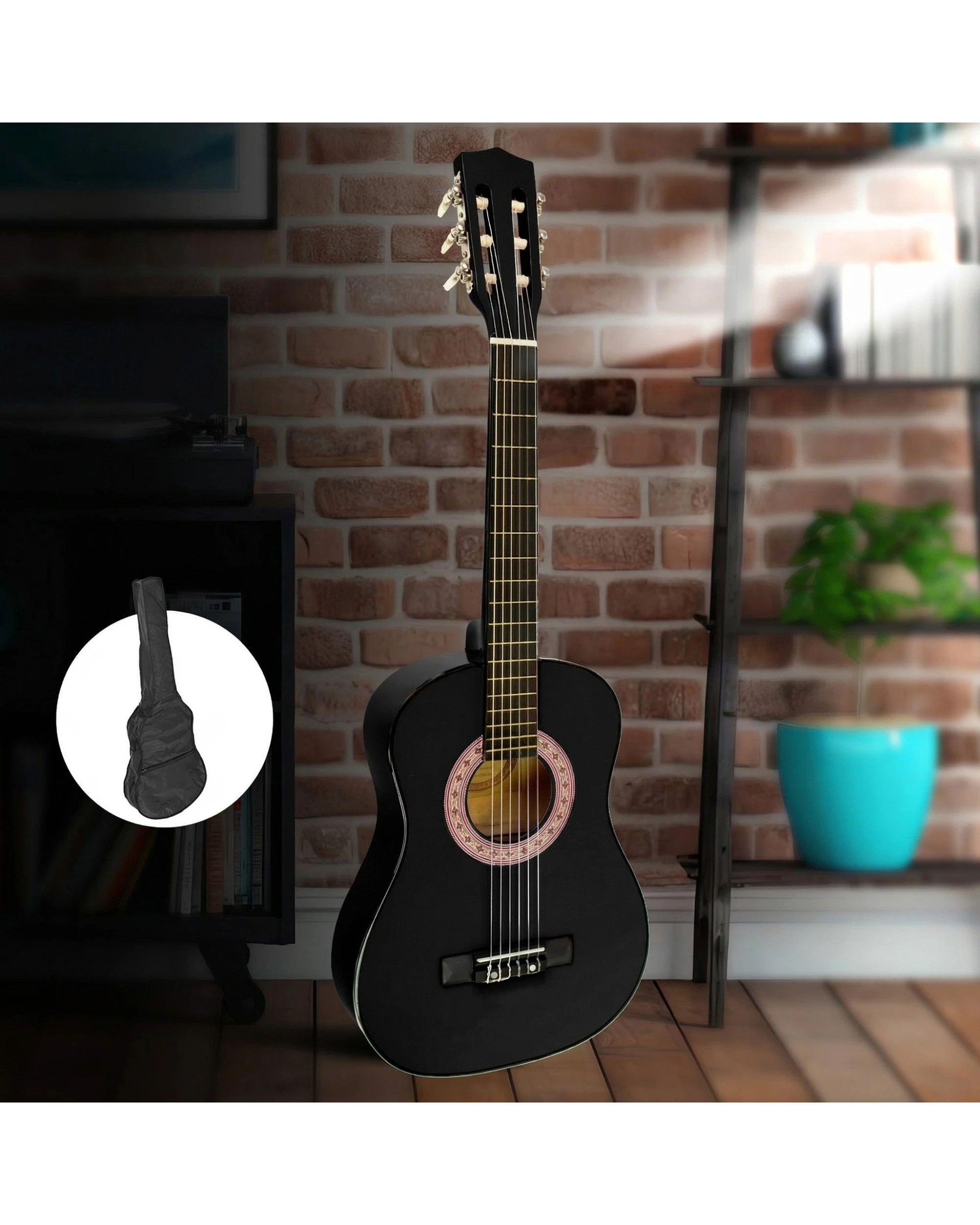 5 Karrera 34in Acoustic Childrens Guitar - Black, 5 of 6