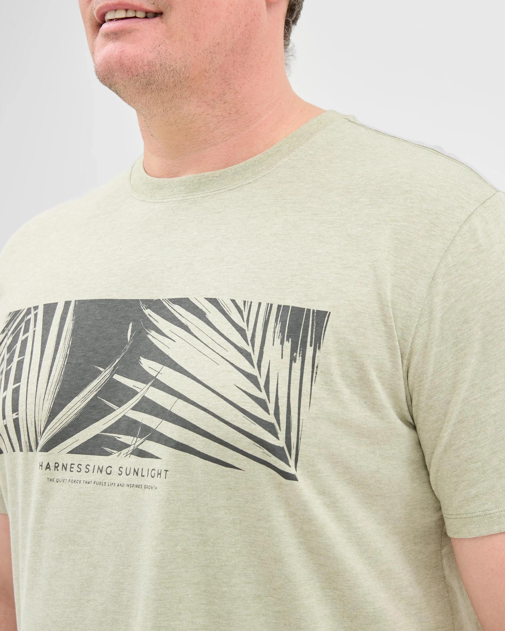 4 Target Man Plus Plus Size Australian Cotton Rich T-Shirt SEA GRASS, 4 of 5