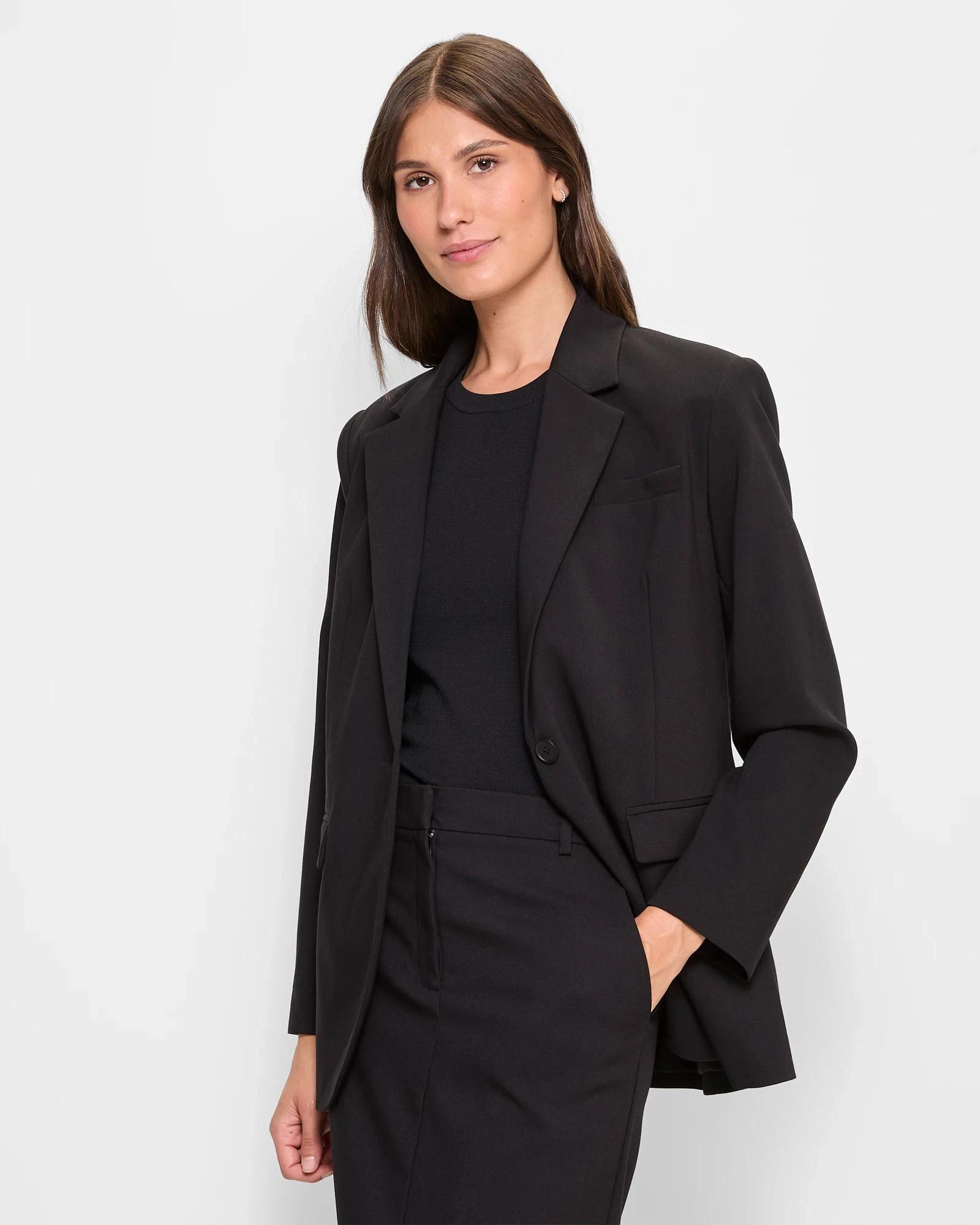 3 Classic Relaxed Blazer - Preview BLACK, 3 of 6