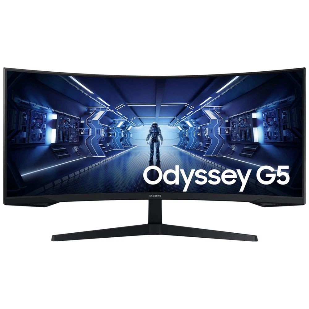 1 Samsung 34" UWQHD 165Hz 1ms Curved Gaming Monitor G55T, 1 of 8