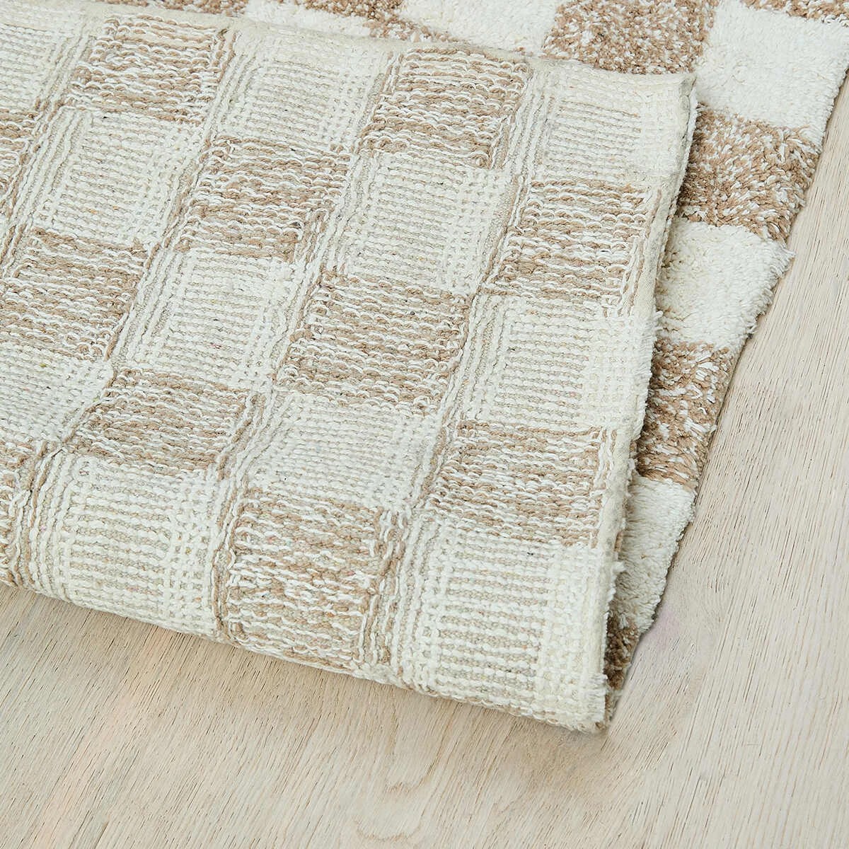 5 Checkerboard Rug - Beige, Large - 235cm x 160cm, 5 of 7