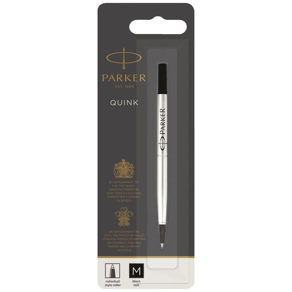 3 Parker Rollerball Refill Medium Black, 3 of 5