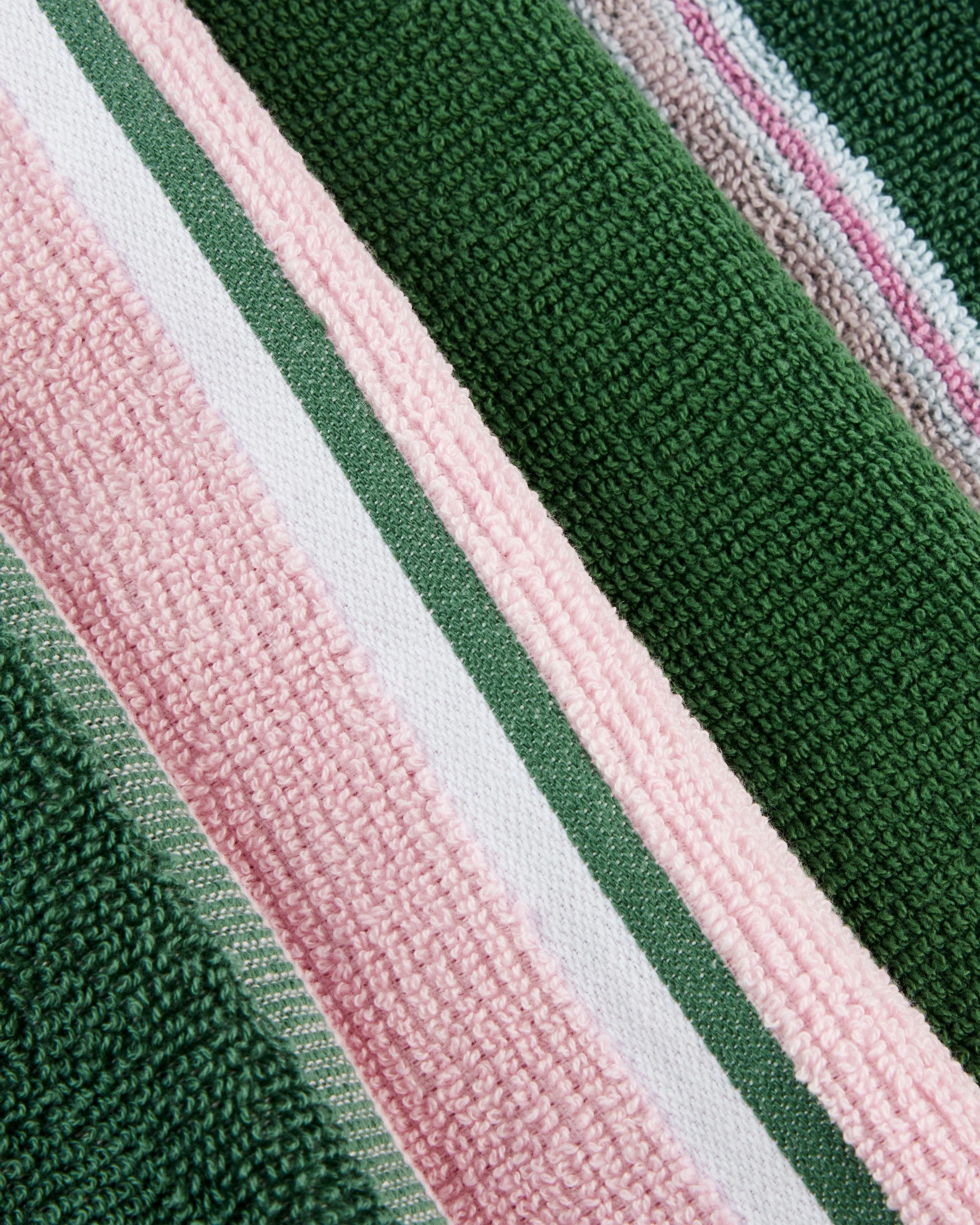 2 4 Pack Pink Stripe Terry Tea Towels, 2 of 7