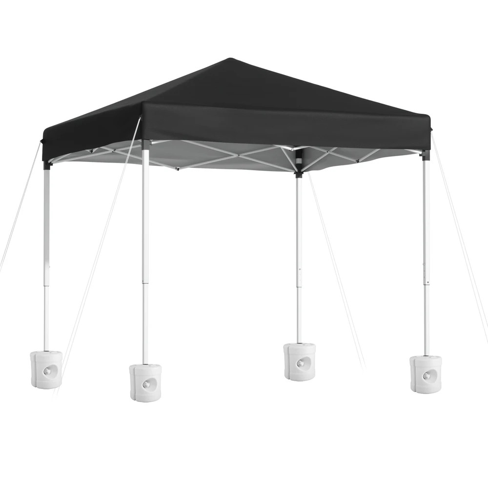 1 Instahut Gazebo 2x2m Outdoor Patio Garden Marquee Shade w/ Base Pods - Black, 1 of 7