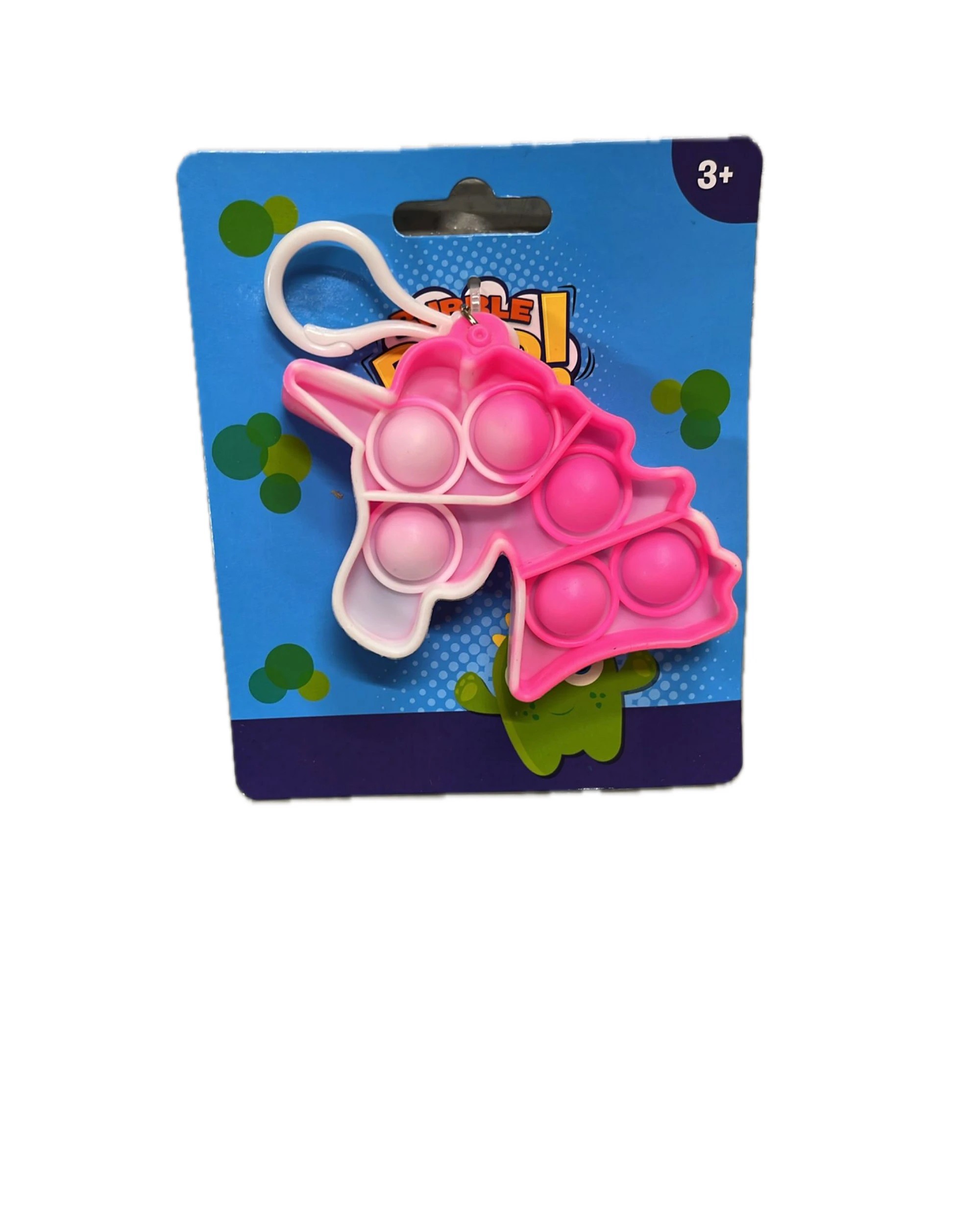 4 Bubble Pop Push It Fidget Keyring Squeeze Toy Sensory Silicone Stress Reliever, 4 of 5