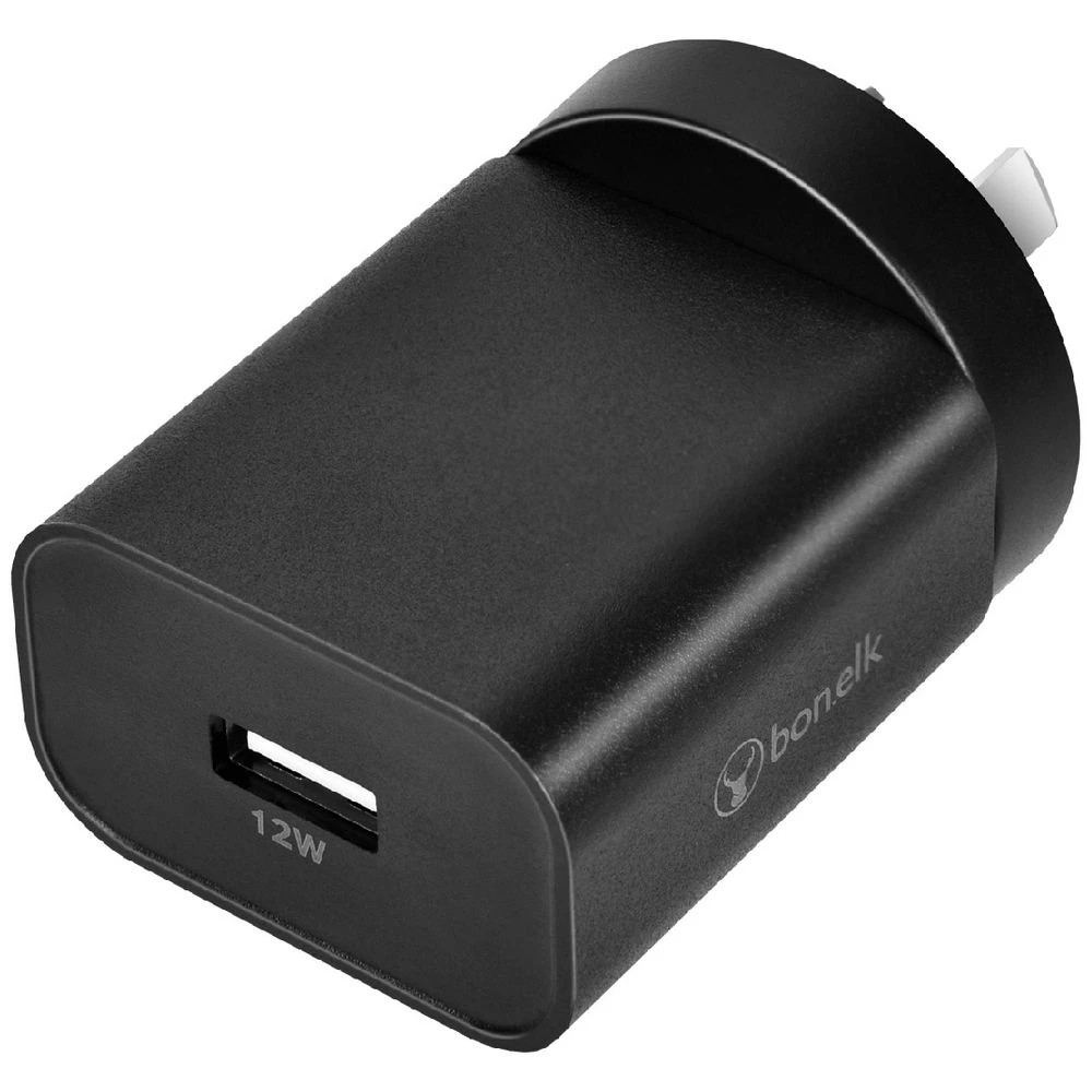 5 Bonelk Wall Charger USB-A 12w Black, 5 of 7