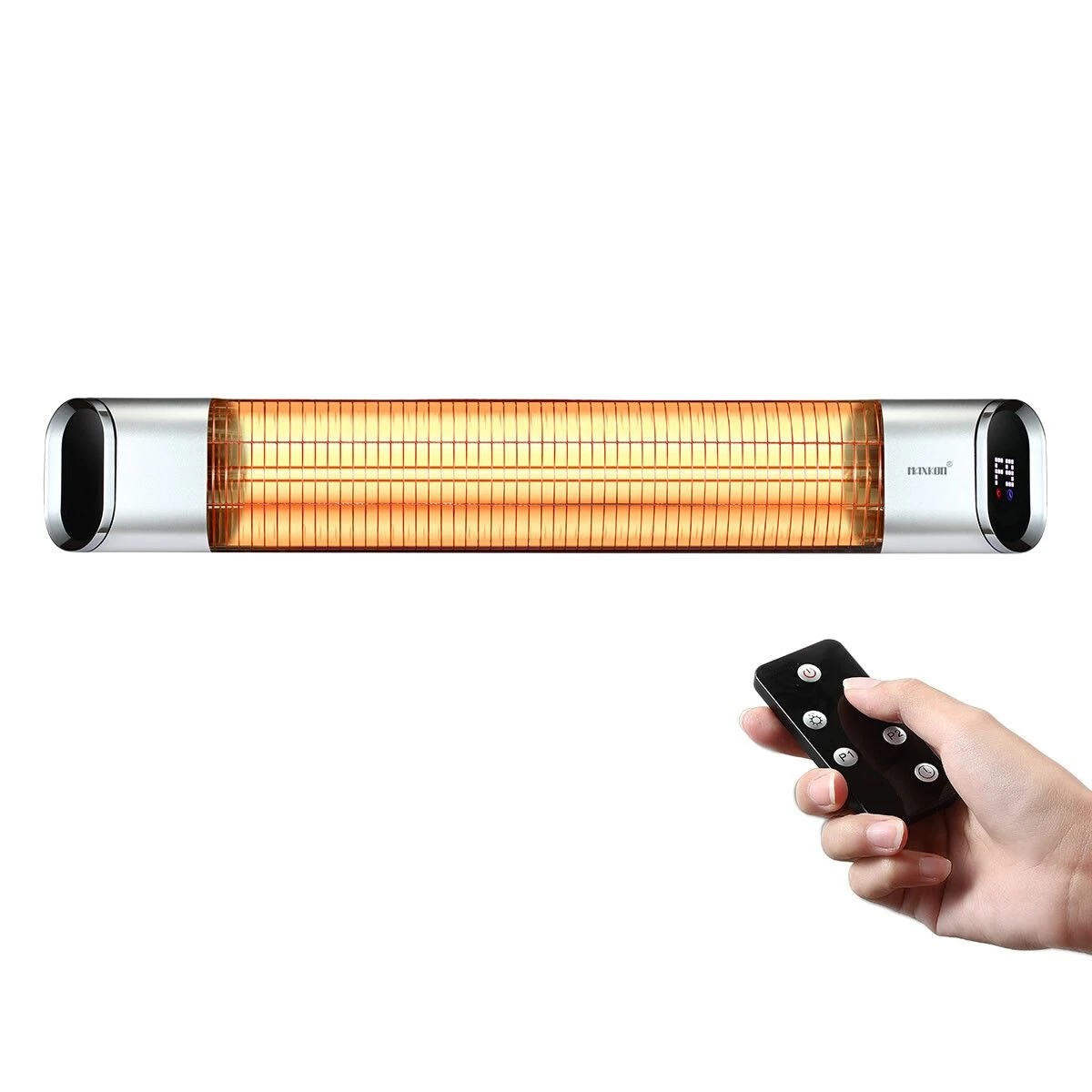 1 Maxkon 2000W Carbon Fibre Infrared Heater with Remote Control, 1 of 5