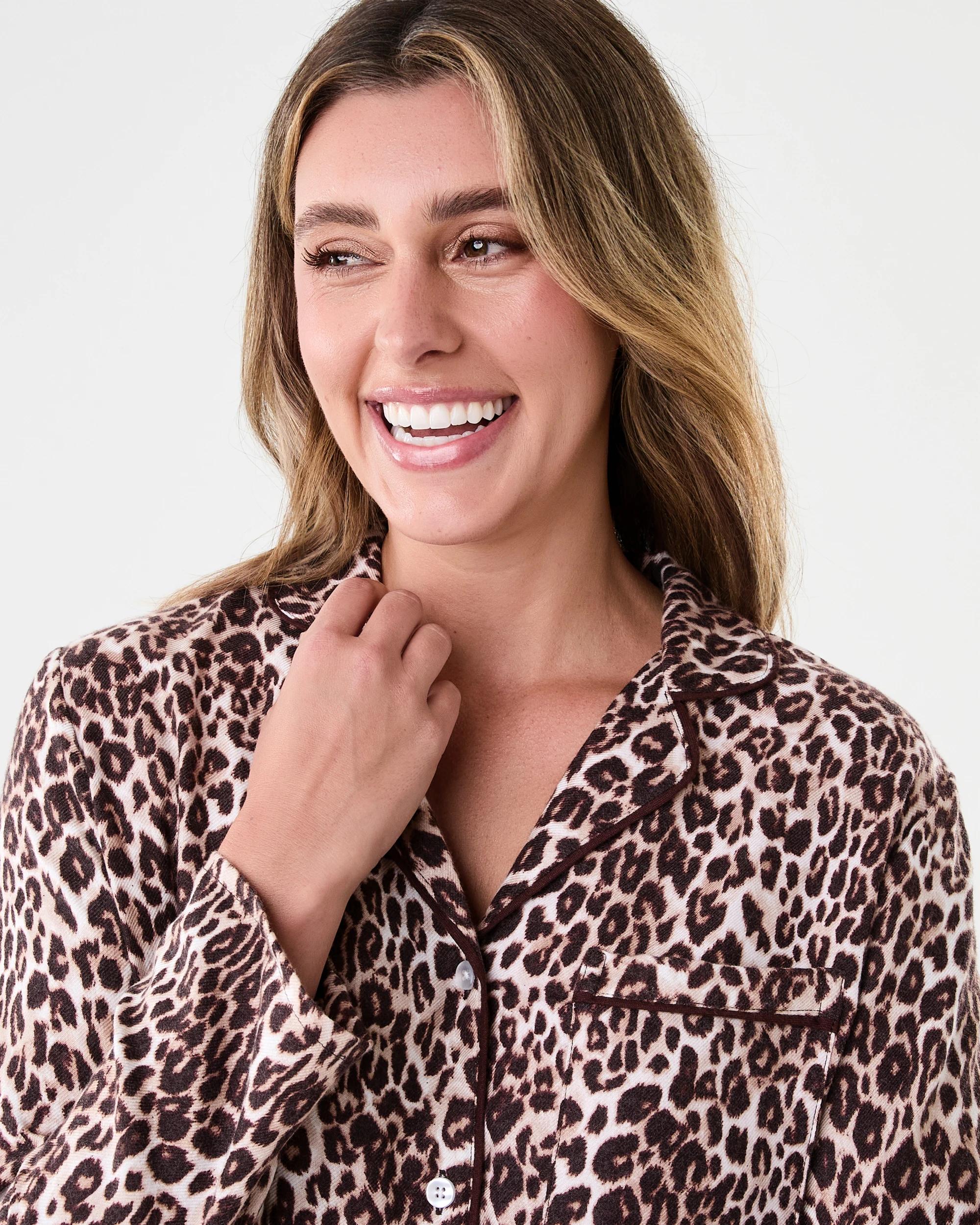 4 Classic Flannel Pyjama Set Leopard, 4 of 8