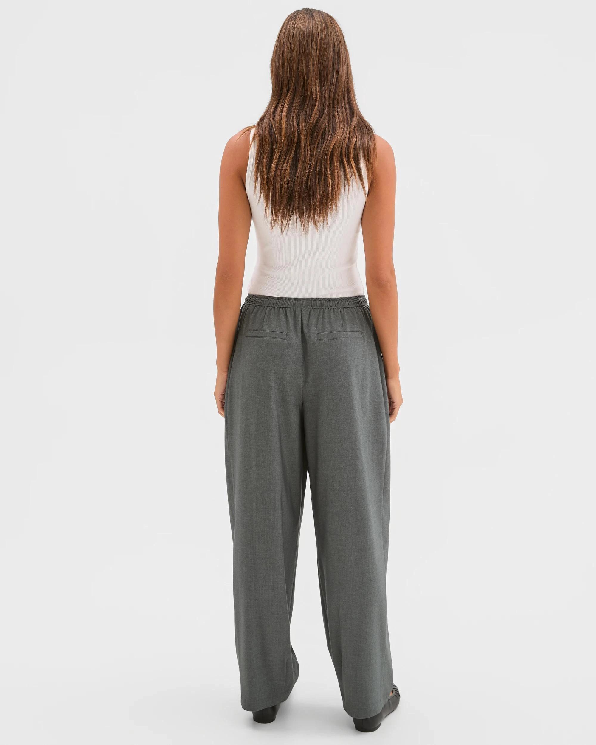 6 Lily Loves Balloon Leg Tailored Pants GRAPHITE MARLE, 6 of 6