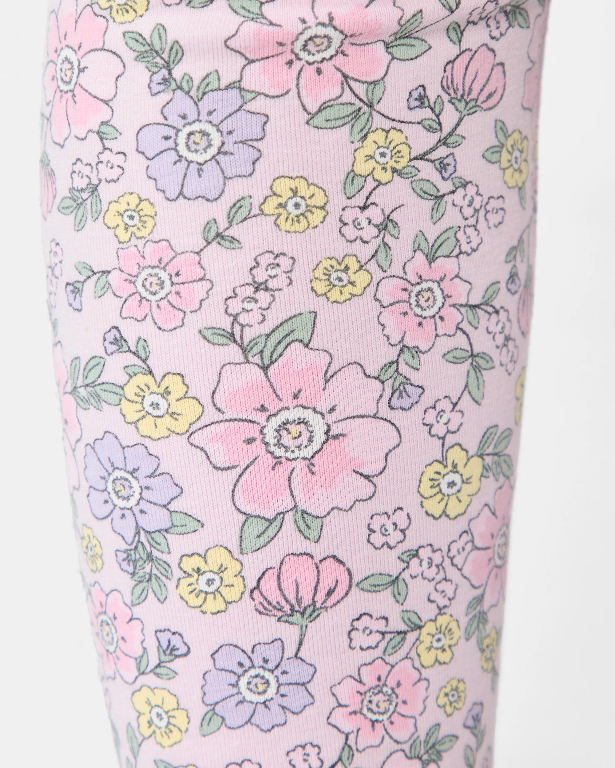 4 Printed Leggings Pink Florl, 4 of 6