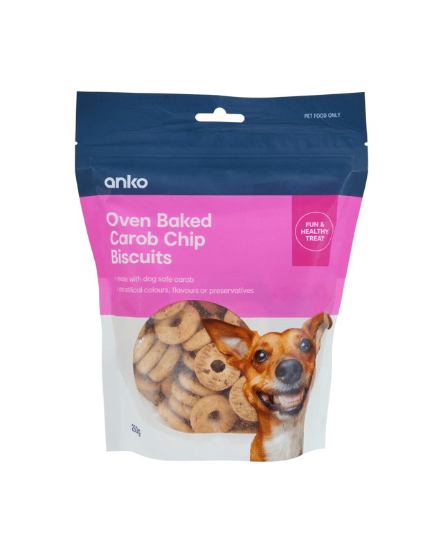 Pet Treat Carob Chip Bisc