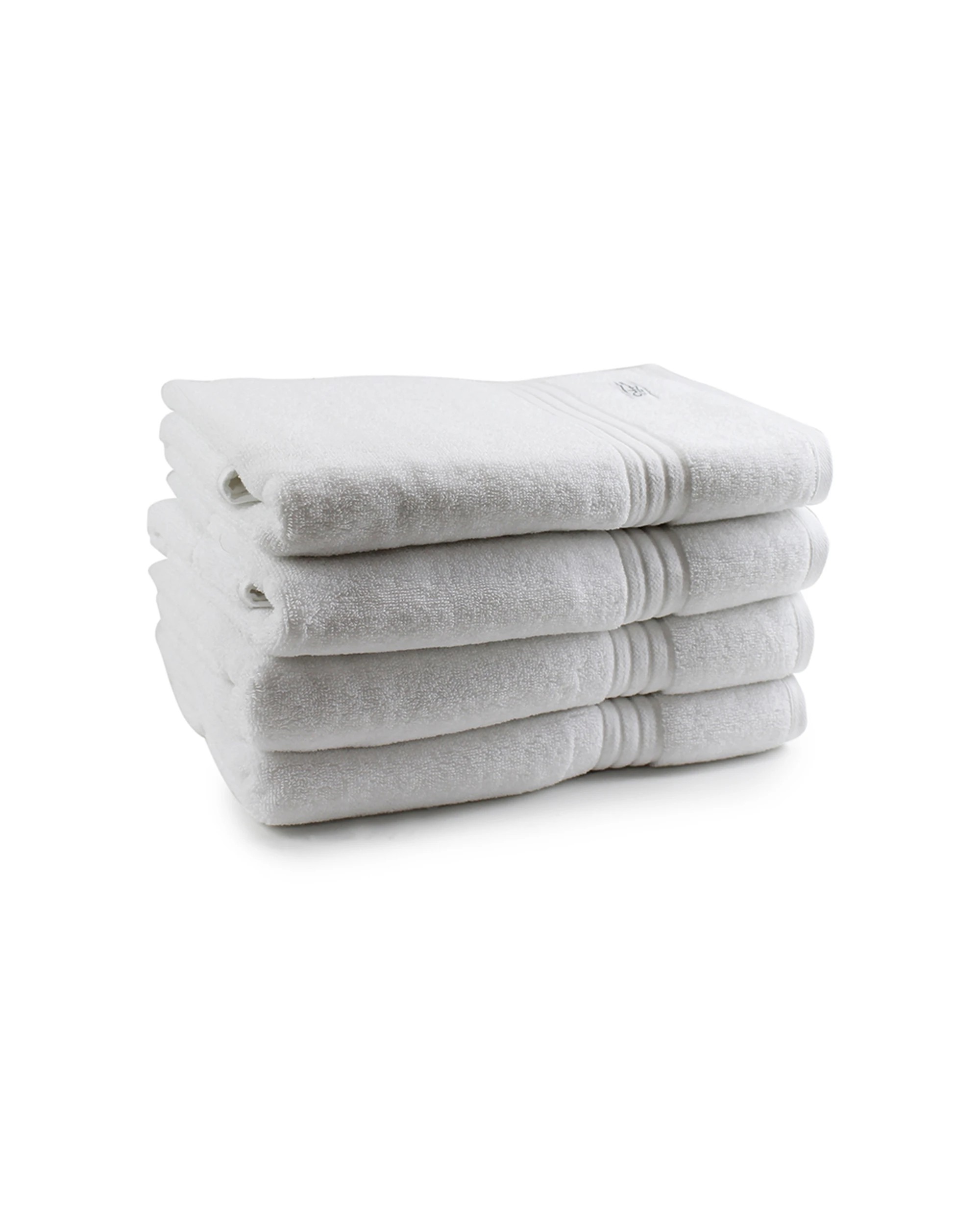 1 Onkaparinga 4pc 69x140cm Cotton Flinders Premium Bathroom Towels 600gsm - White, 1 of 3