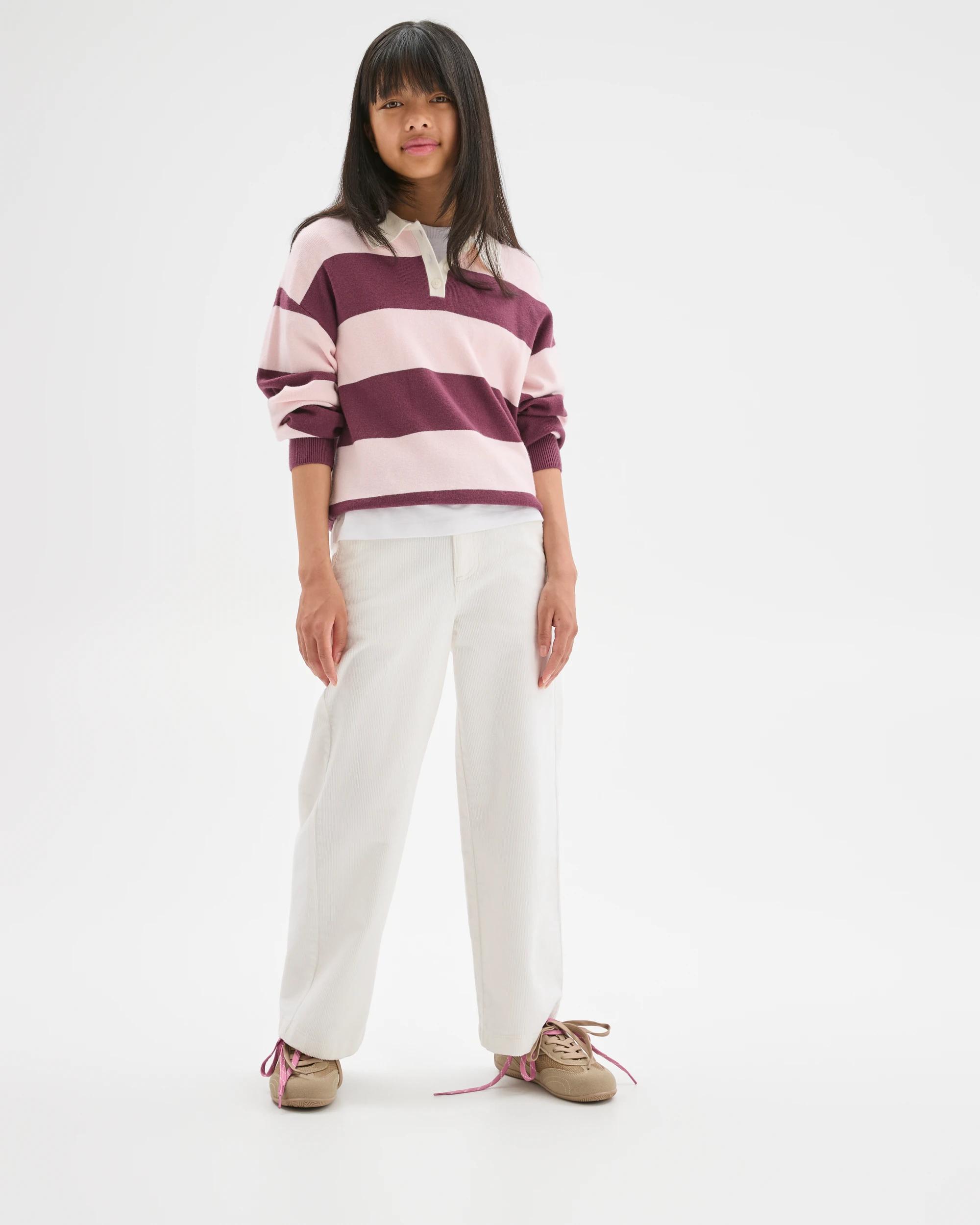 1 Target Kids Wide Leg Corduroy Pants CREAM, 1 of 6