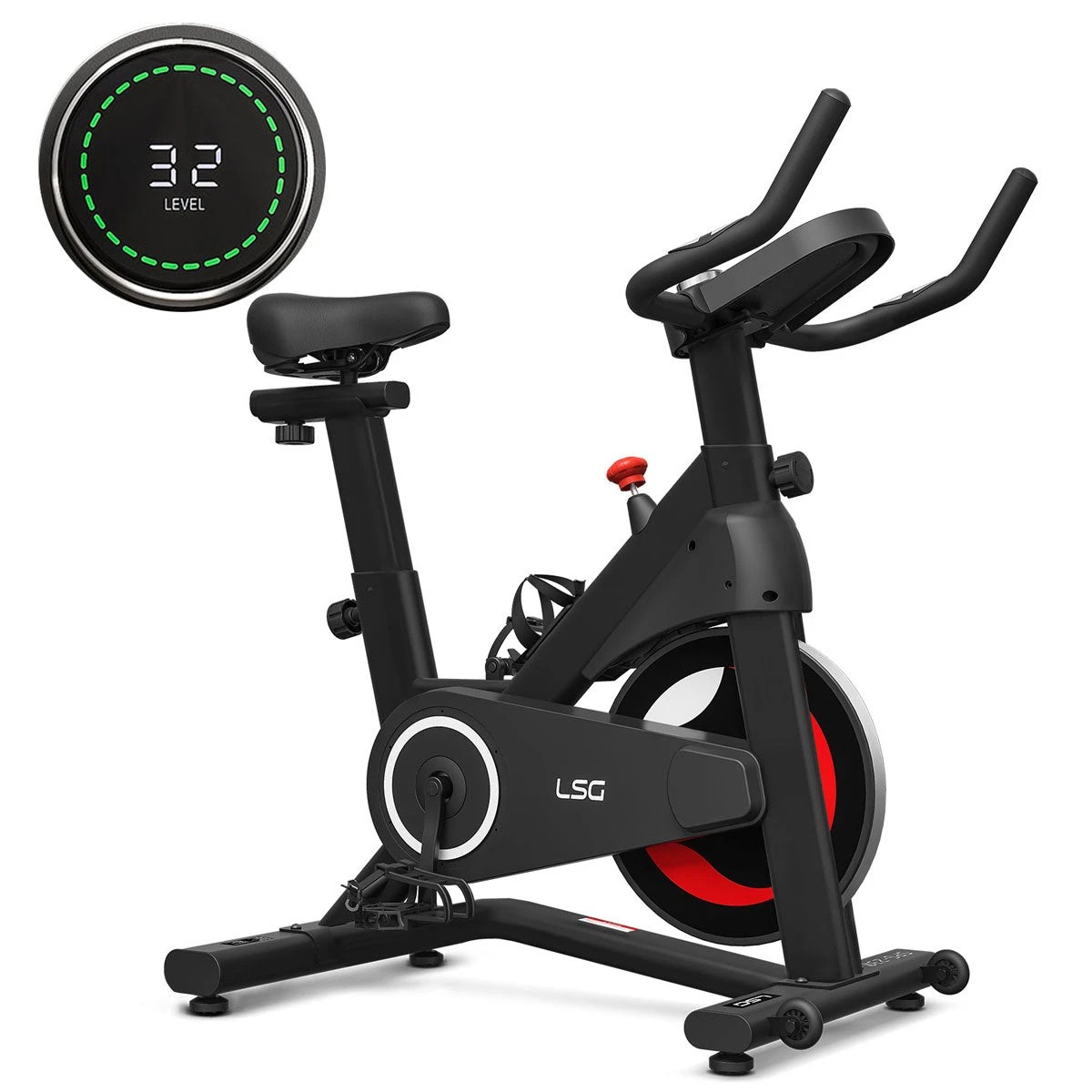 1 LSG SPG-230 Magnetic Spin Bike - Black, 1 of 10
