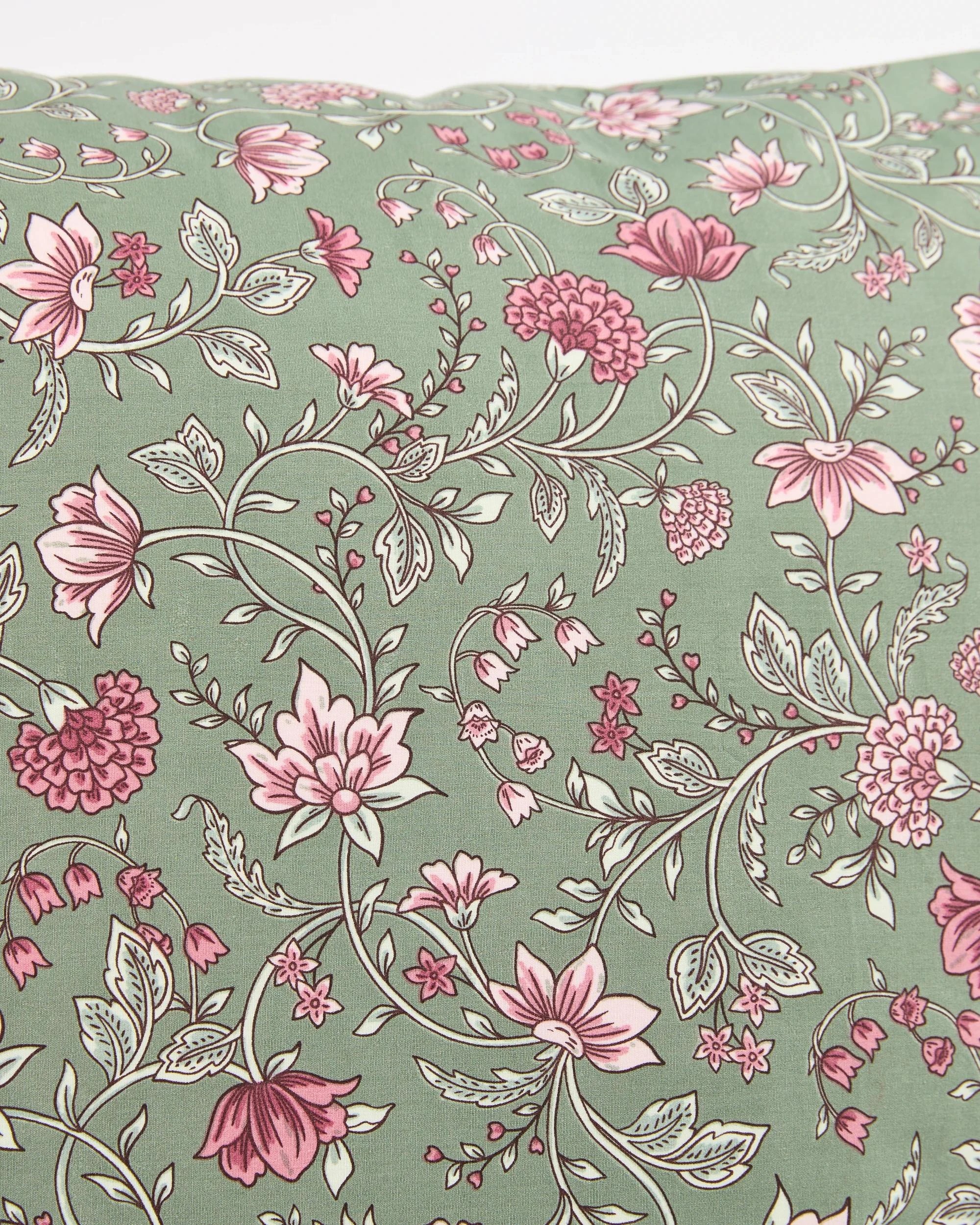 3 Target Adley Floral Australian Cotton European Pillowcase - Queen Bed - White, 3 of 3