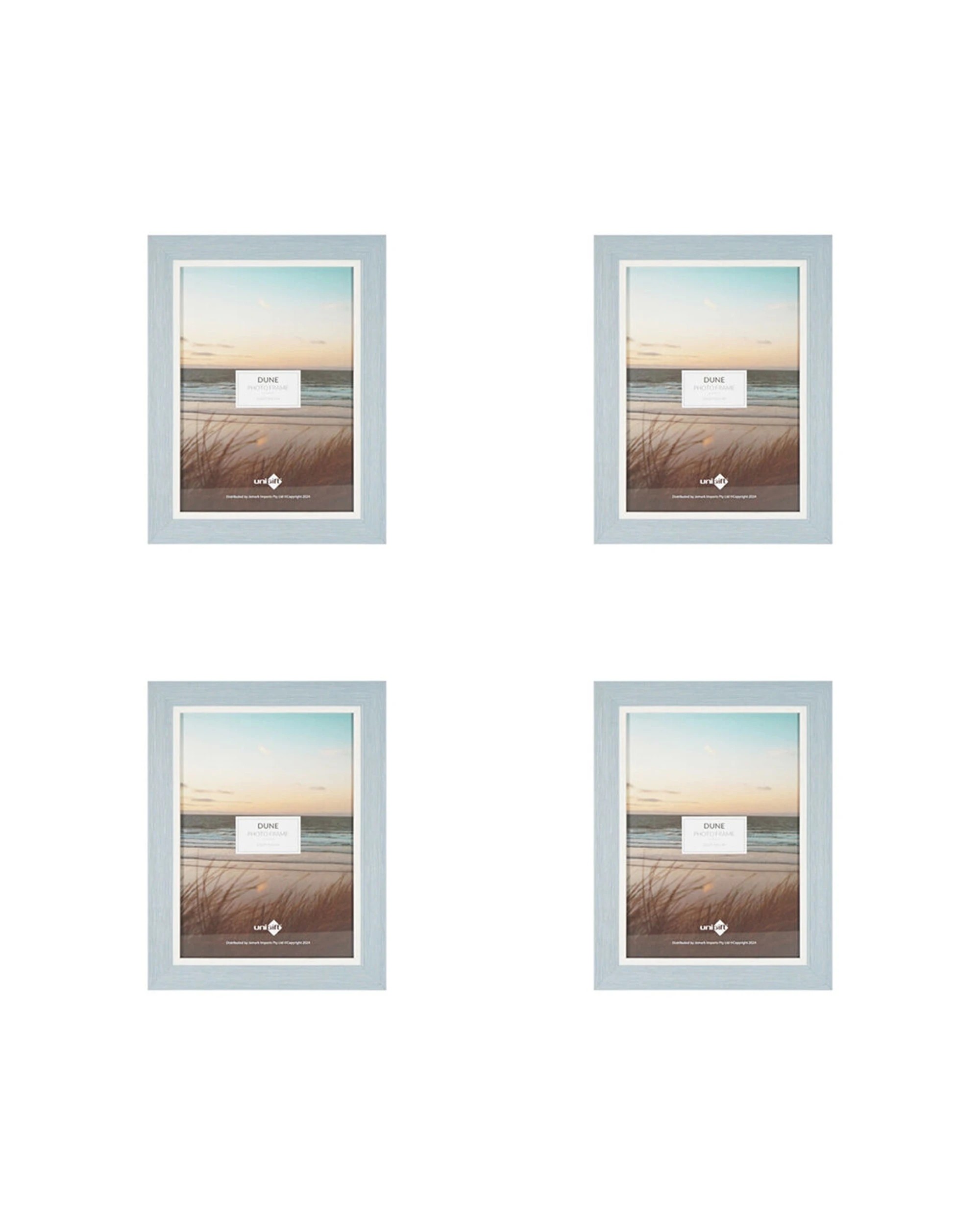 1 Unigift 4pk Dune A4 Photo Frame Picture Holder 21x29.7cm - Blue, 1 of 1