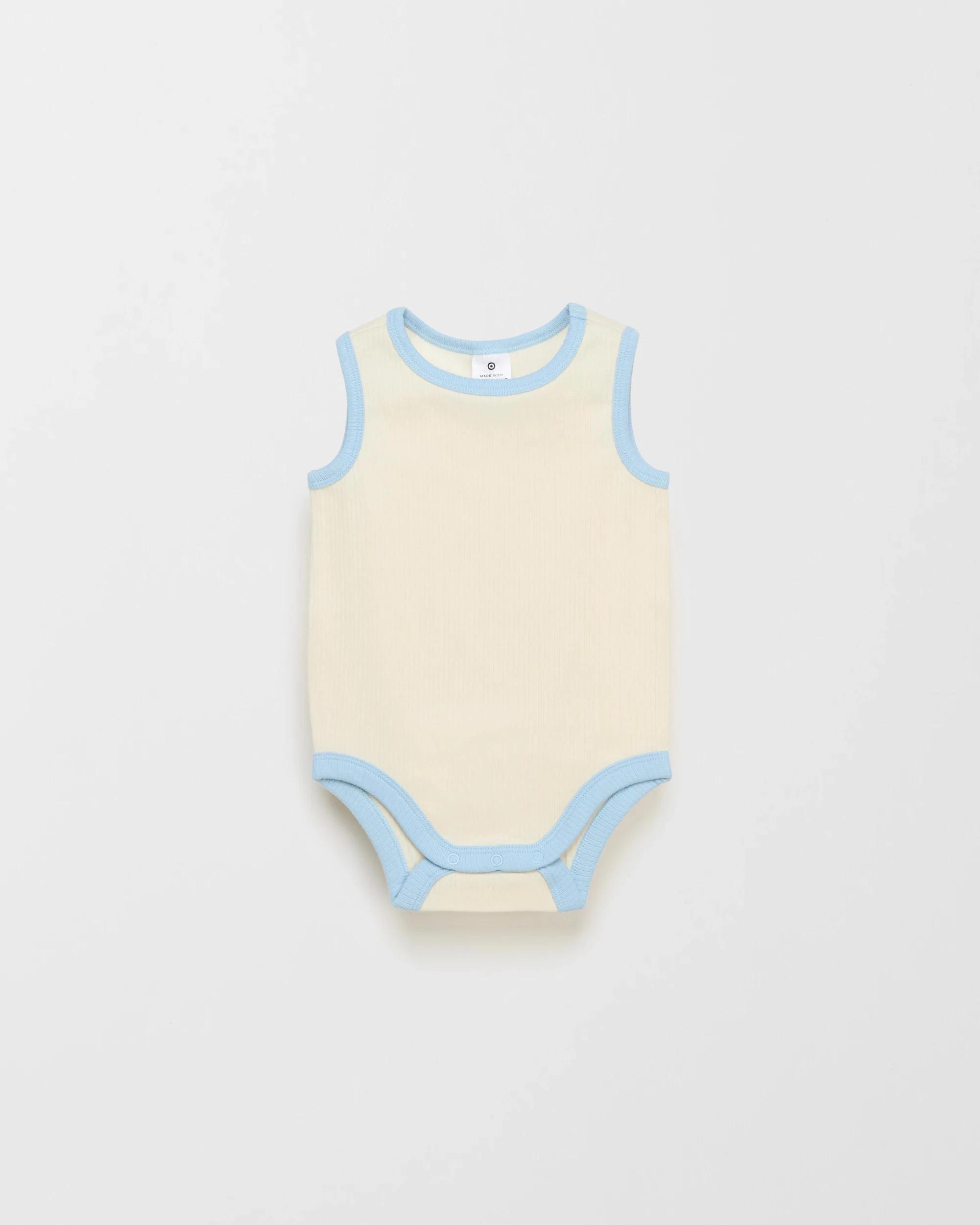 2 Target Baby Organic Cotton Baby Rib Bodysuit 3 Pack RETRO STRIPE, 2 of 4