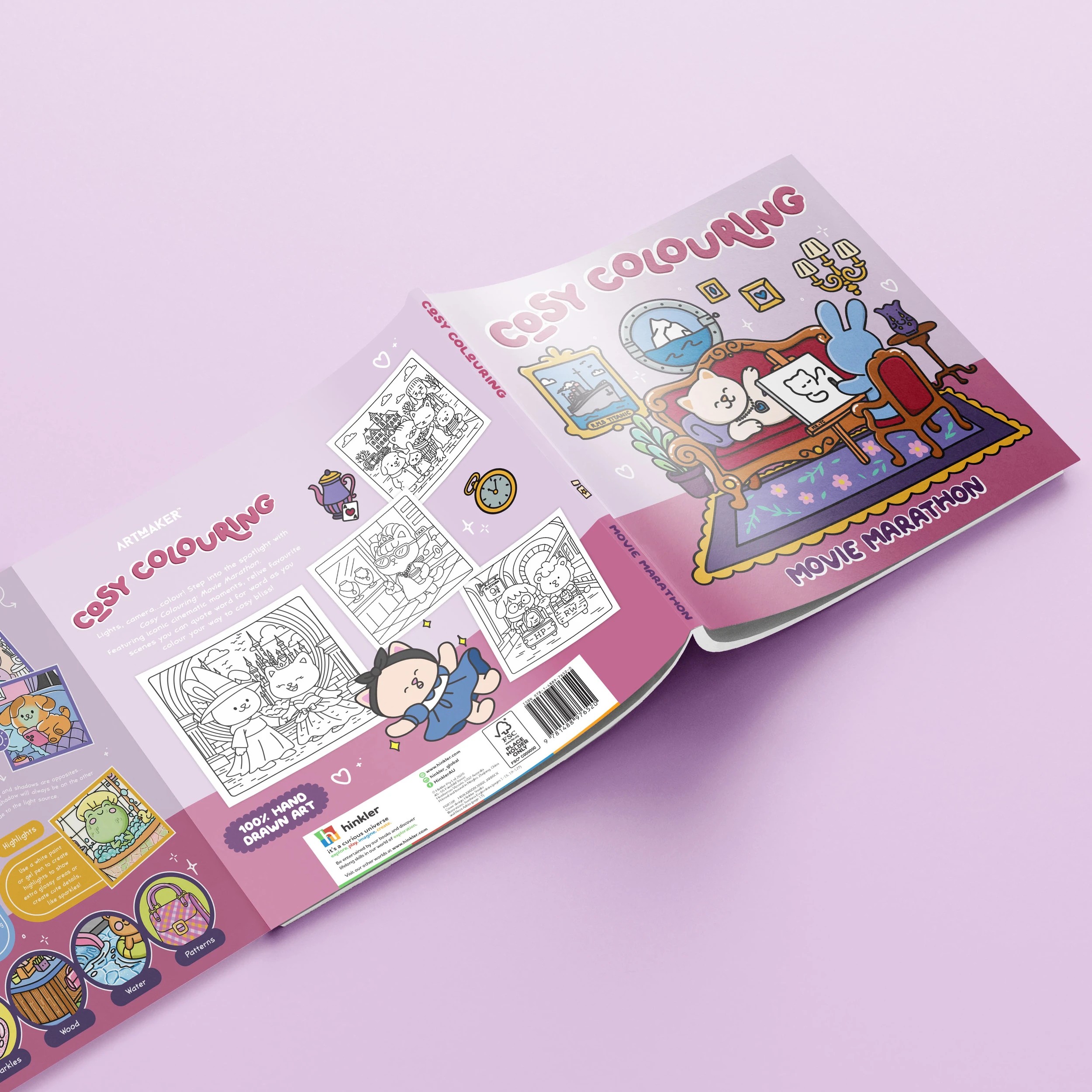 5 Art Maker Cosy Colouring: Movie Marathon - Book, 5 of 5