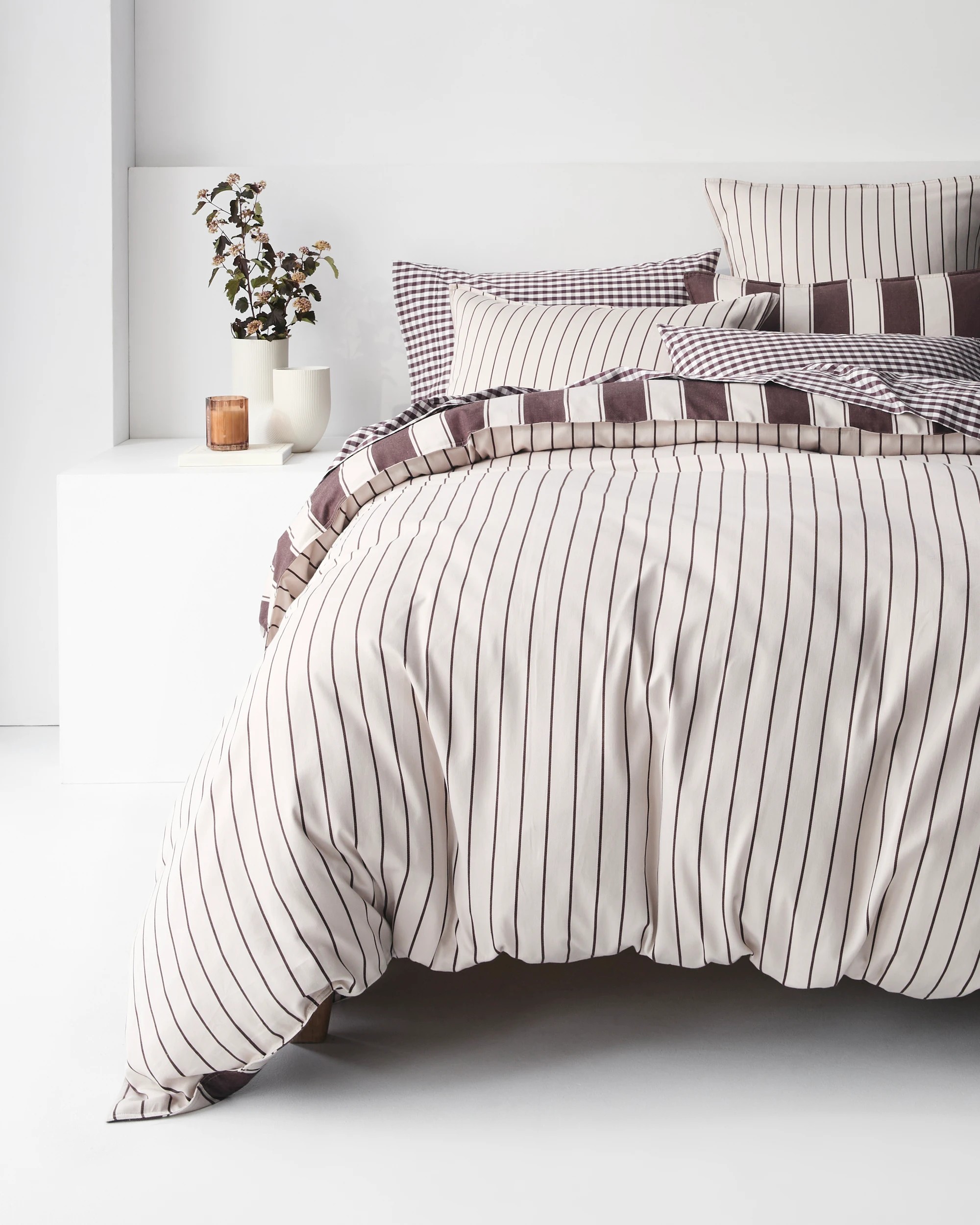 9 Target Rayne Stripe Quilt Cover Set - Queen Bed - Brown, 9 of 10