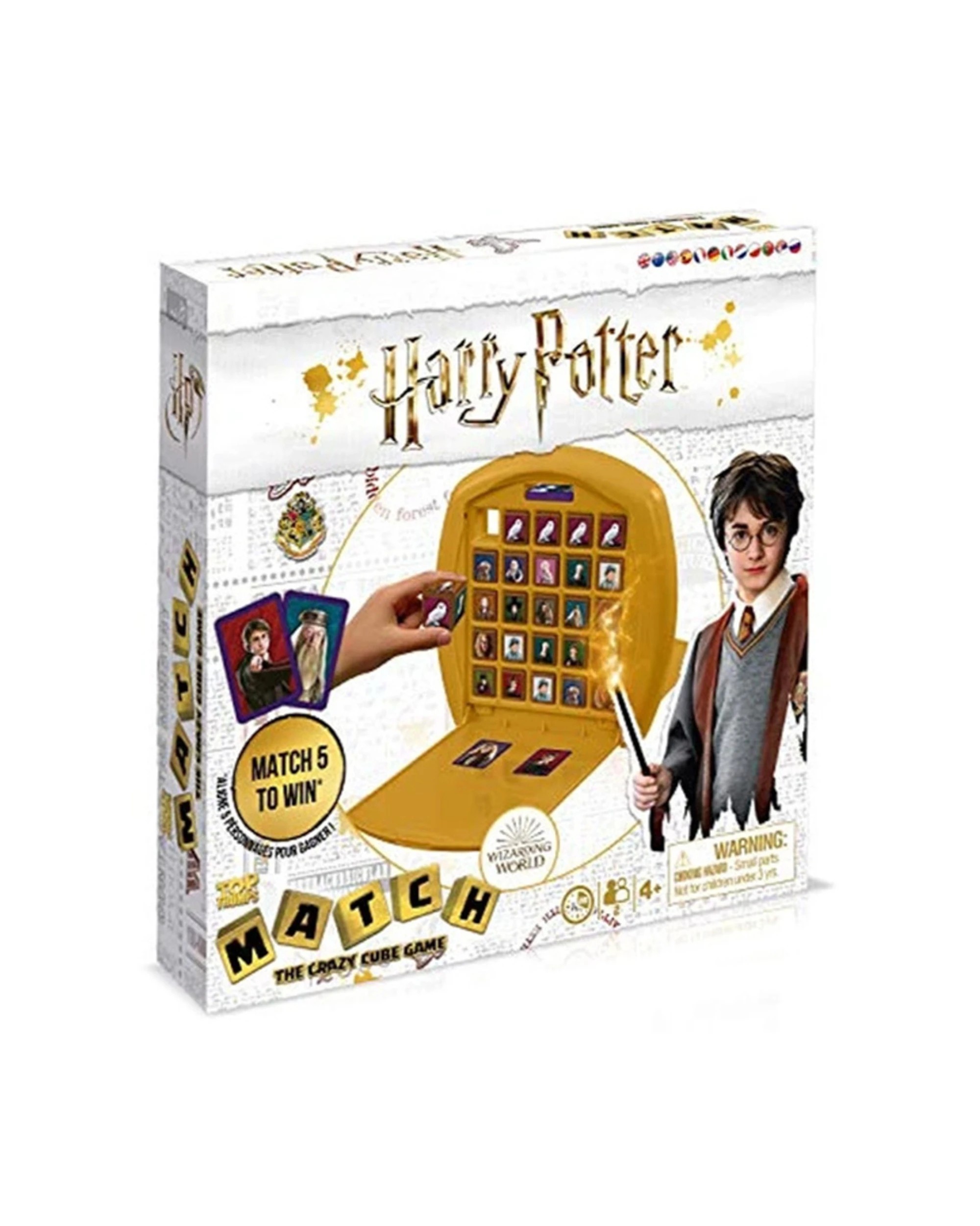 1 TOP TRUMPS Harry Potter Match-5 Board Game Engaging Gameplay Family Friendly - Yellow, 1 of 1