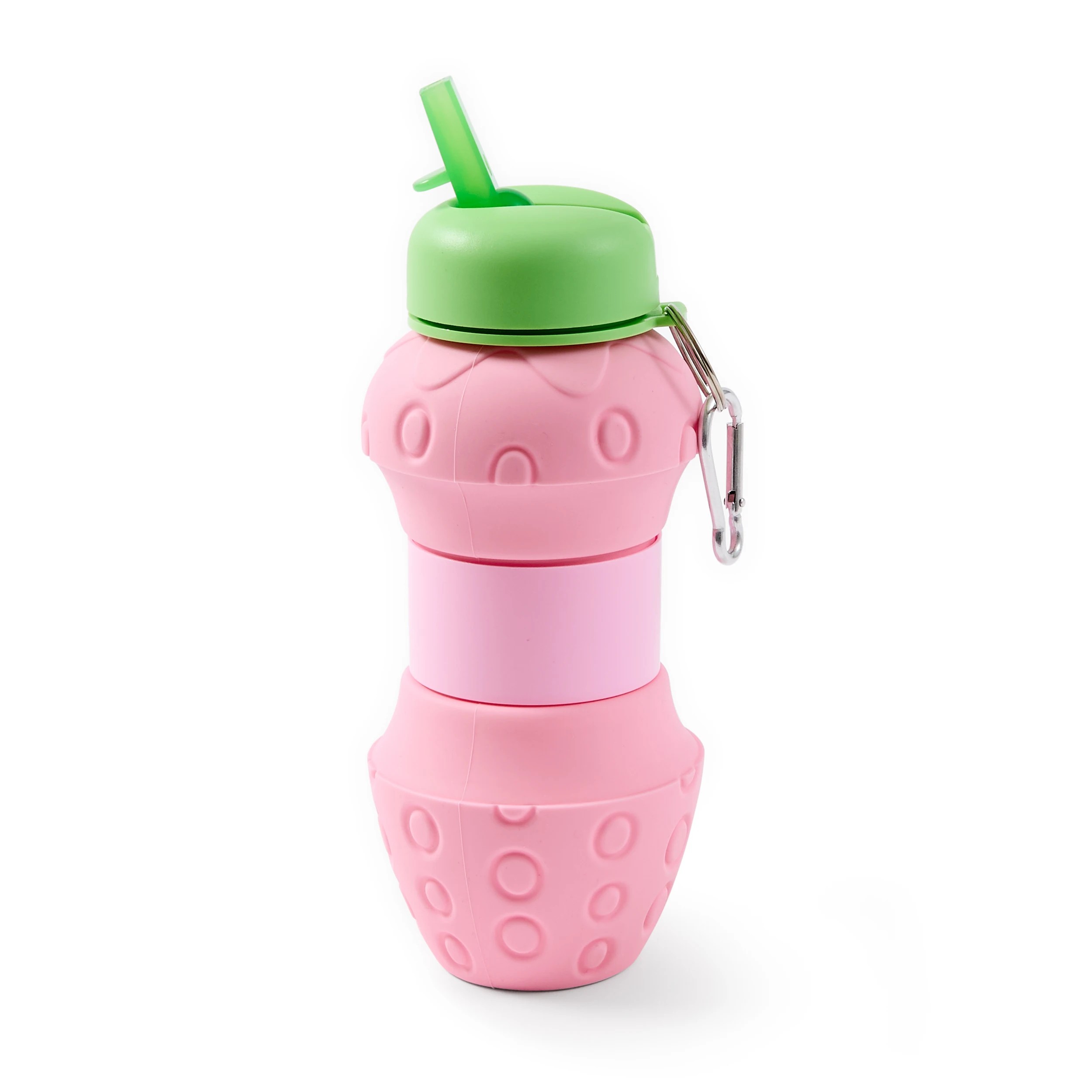3 600ml Pop-Up Collapsible Drink Bottle - Strawberry, 3 of 10