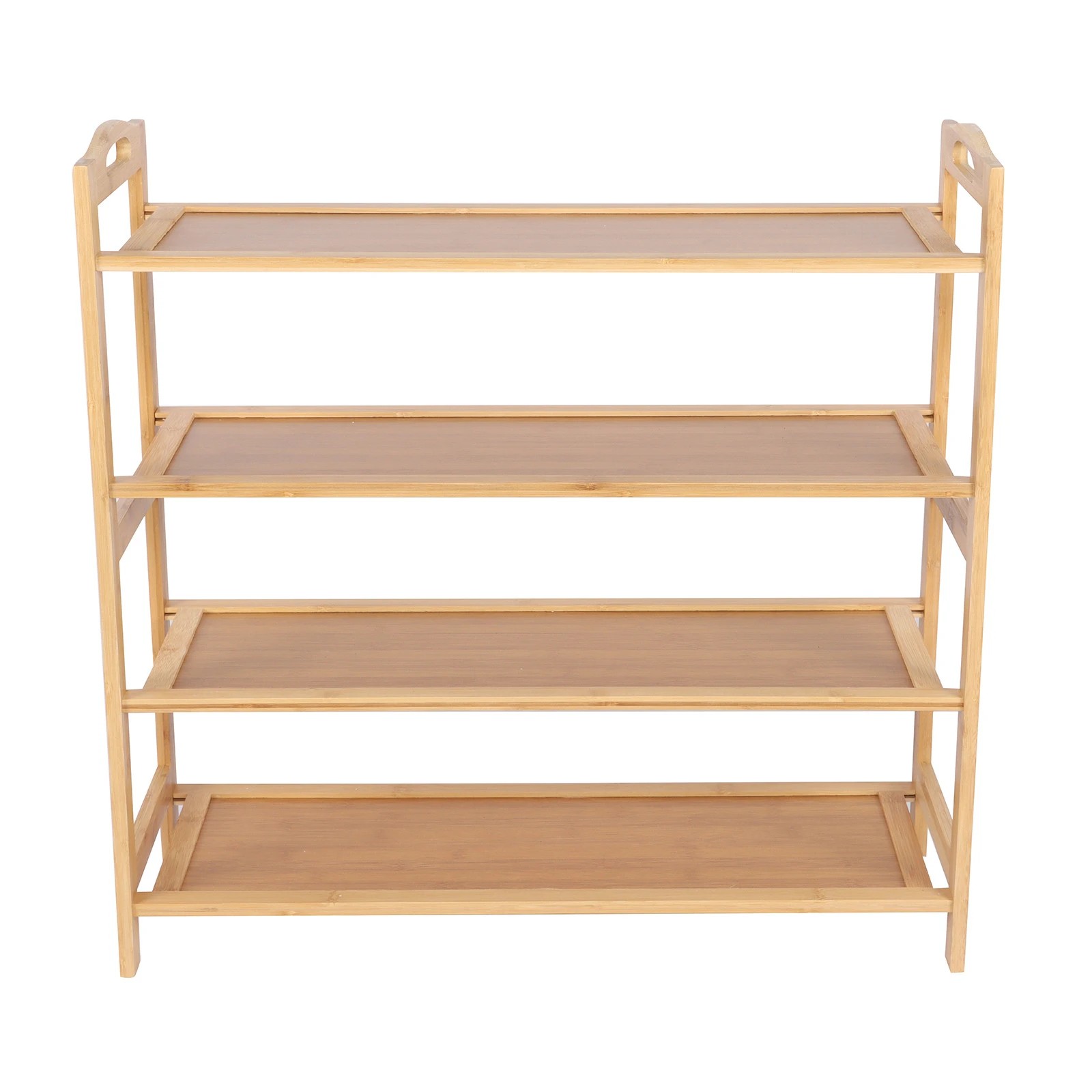 10 Casa Decor 4-Tier Bamboo Shoe Rack, Durable, Space Saving, Stylish Storage - Oak - Brown, 10 of 10
