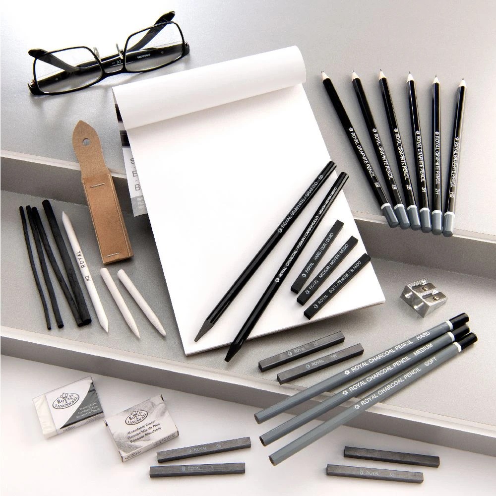 5 Royal & Langnickel Artist Tin Large Sketching Set 29 Pieces, 5 of 5