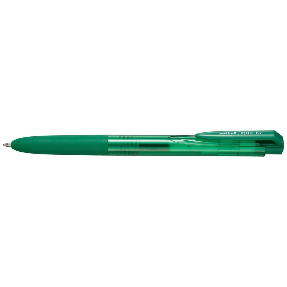 1 Uniball Signo RT1 Retractable Gel Pen 0.7mm Green, 1 of 1