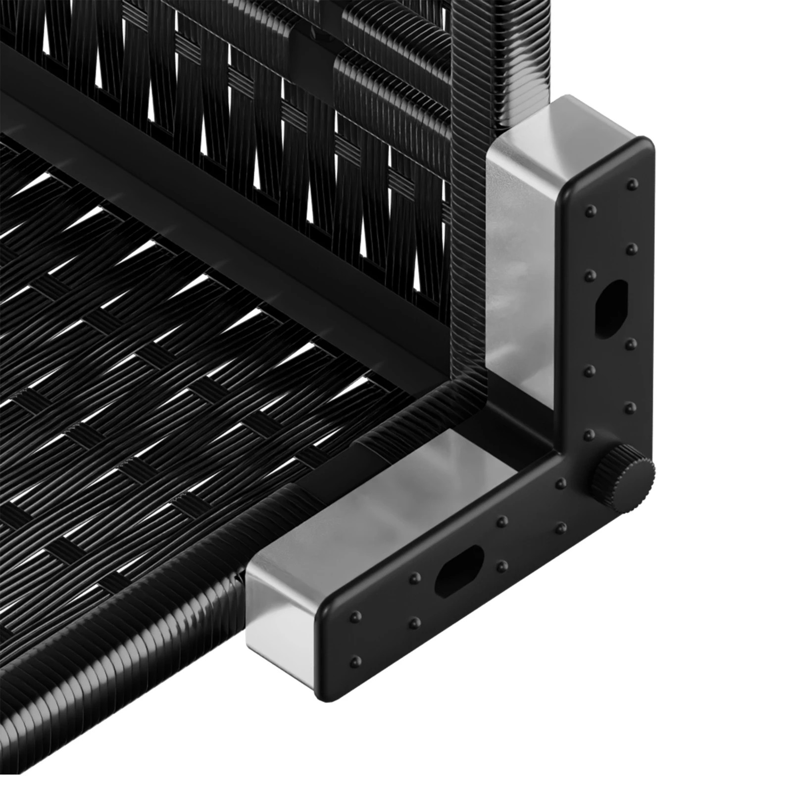 7 Alfordson 6 Seater Outdoor Lounge Setting 7PCS Sofa Set Furniture Patio - Black, 7 of 10