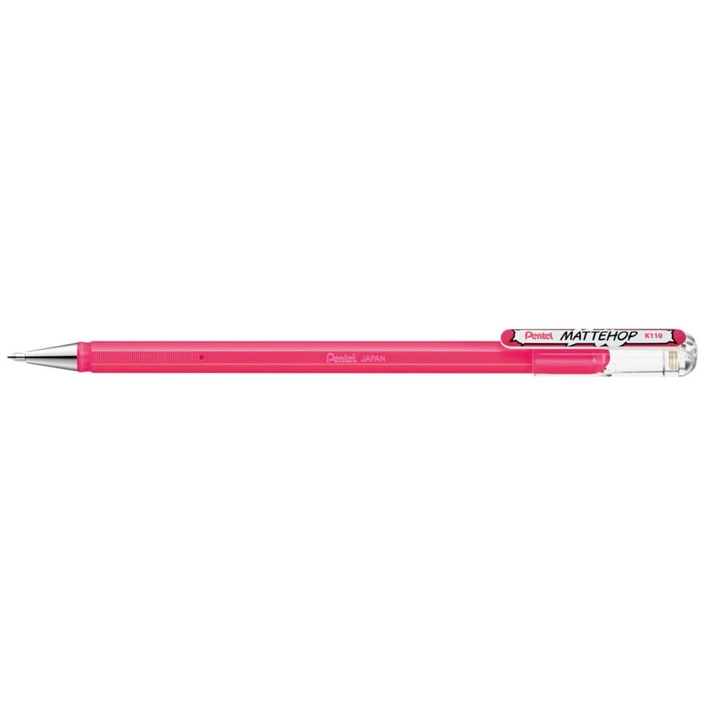 2 Pentel Mattehop Gel Pen 1.0mm Pink, 2 of 2