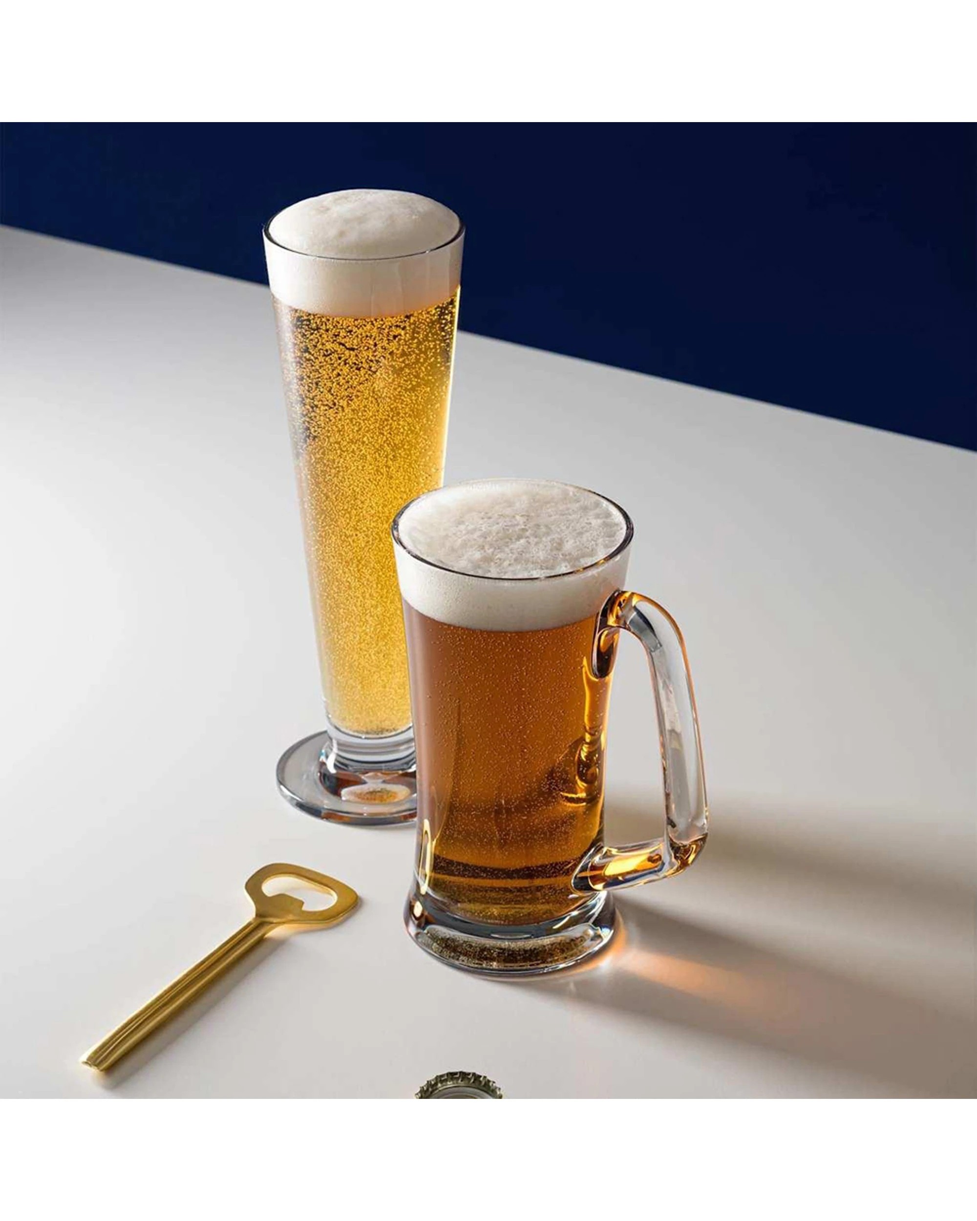 3 Strahl 4PK Polycarbonate Footed Pilsner Plastic Beer Drinkware 414ml - Clear, 3 of 4