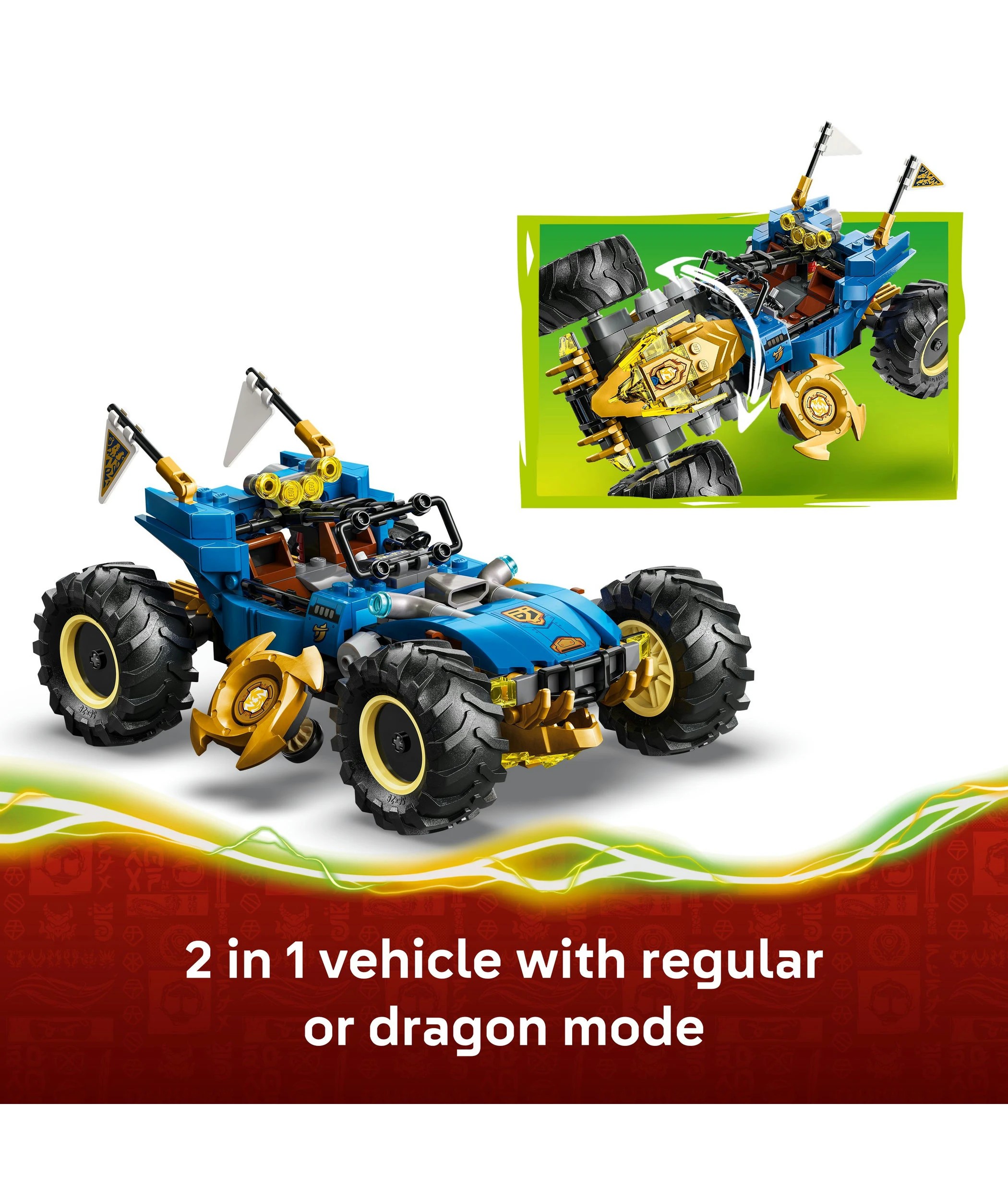 4 LEGO NINJAGO Jay's Transforming Car 71856, 4 of 10