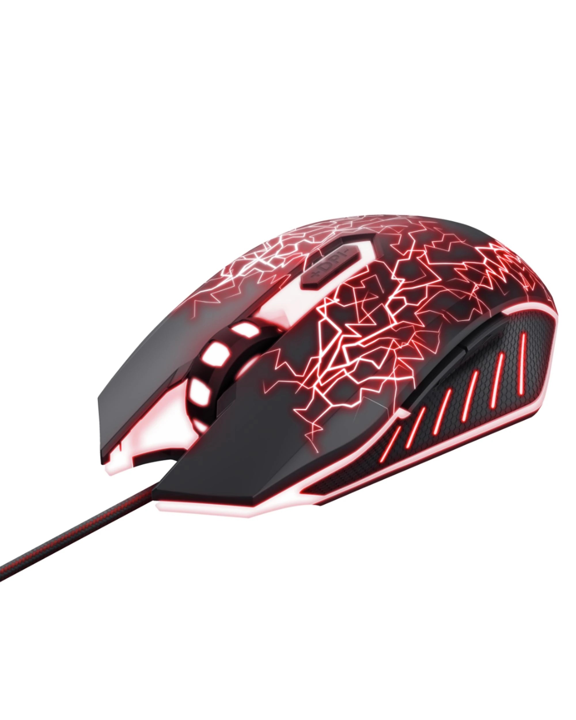 1 Trust GXT105X Izza Wired RGB Gaming Mouse - Black, 1 of 9