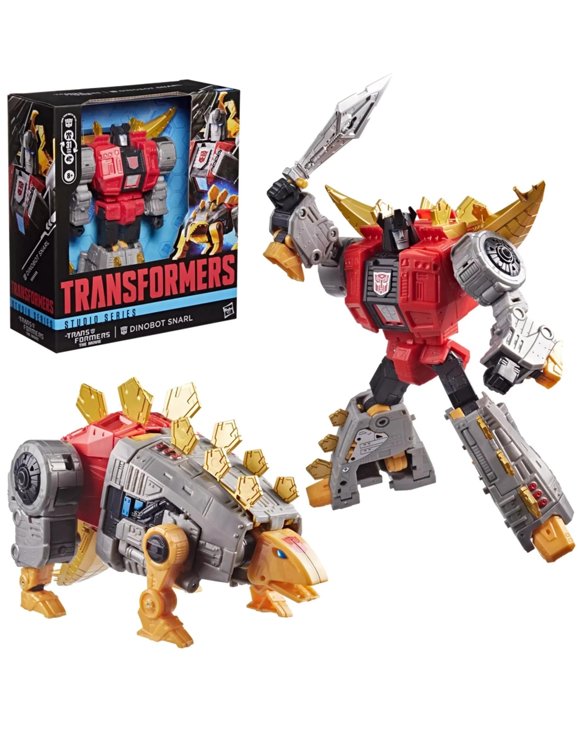 1 Transformers Studio Series The Transformers The Movie Leader Class Dinobot Snarl Action Figure, 1 of 5