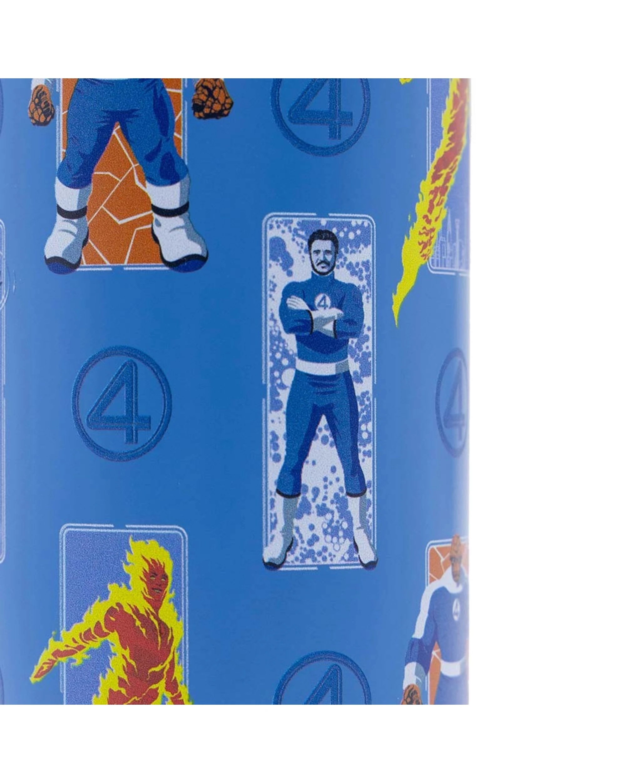 4 Marvel - The Fantastic Four: First Steps Metal Drink Bottle - Blue, 4 of 4