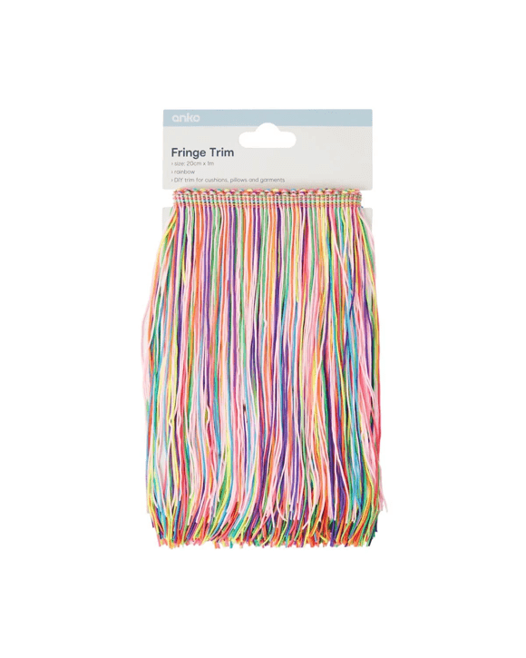 Fringe Trim - Rainbow