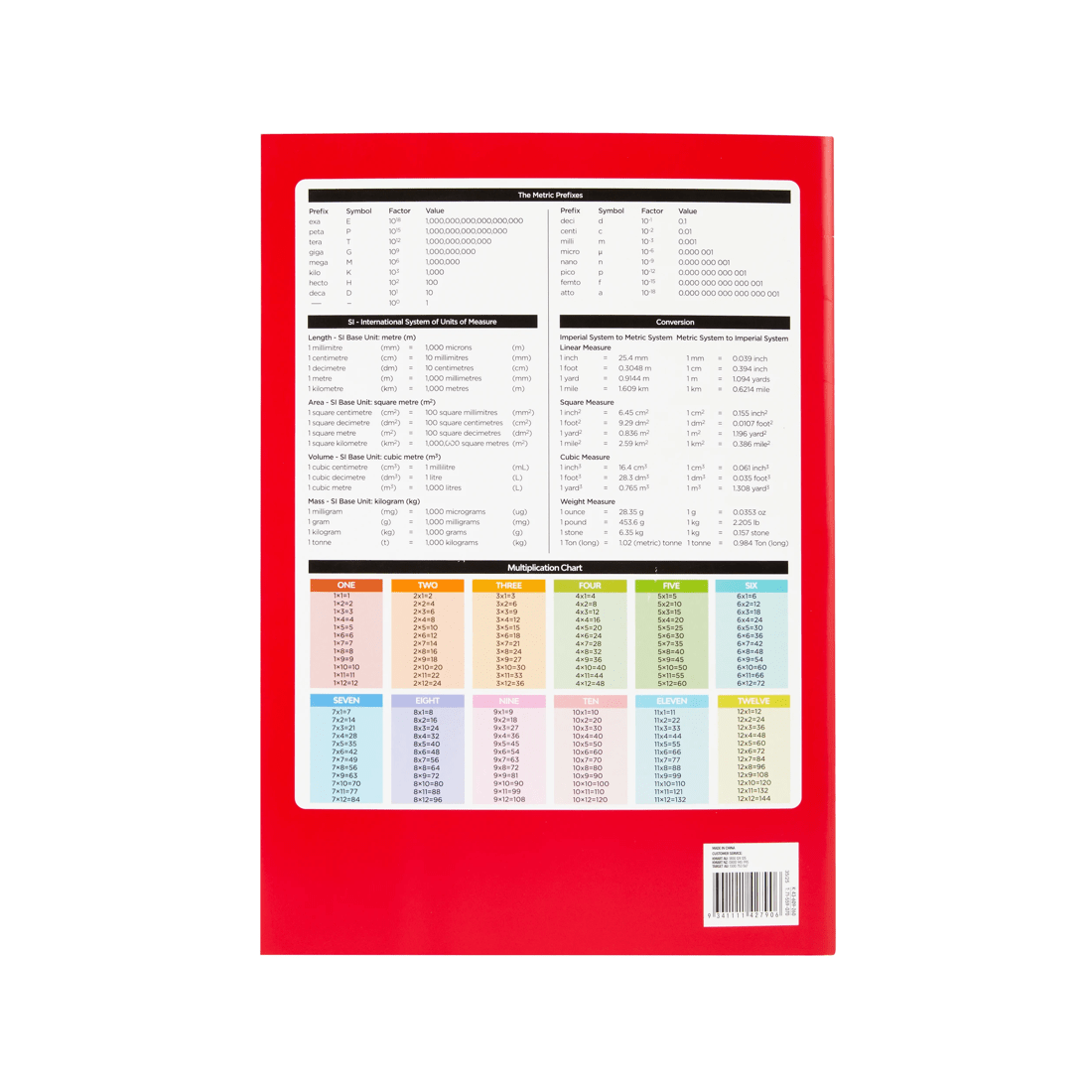 4 A4 Exercise Book - 64 Pages, Red, 4 of 4