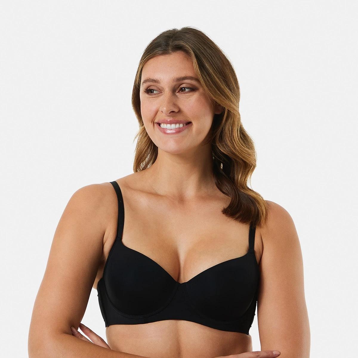 5 3 Pack Full Coverage T-shirt Bra ALMOND, WHITE, BLACK, 5 of 9