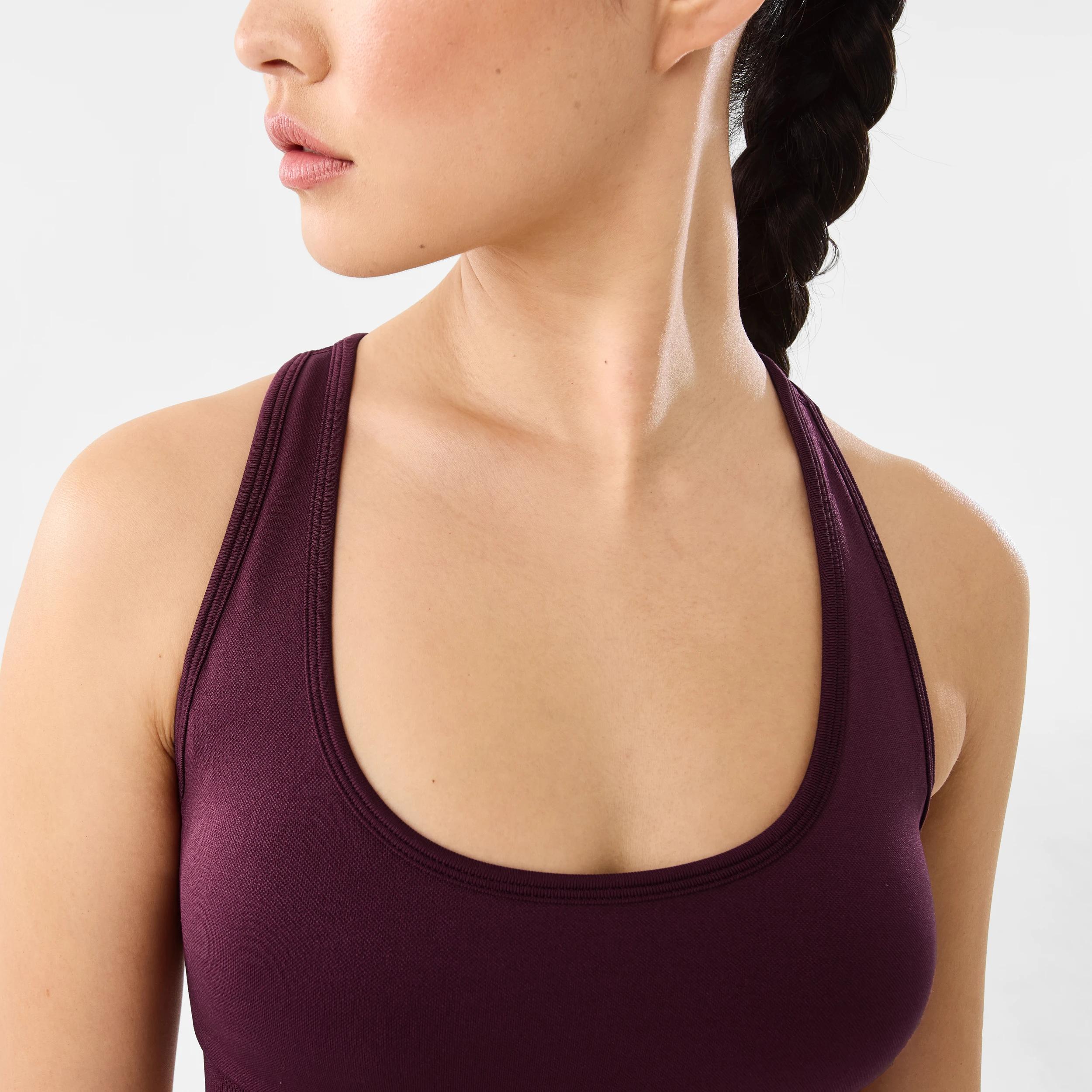 7 Everlast Womens Scoop Neck Seamfree Crop Top EVERLAST CHERRY LAQ, 7 of 10