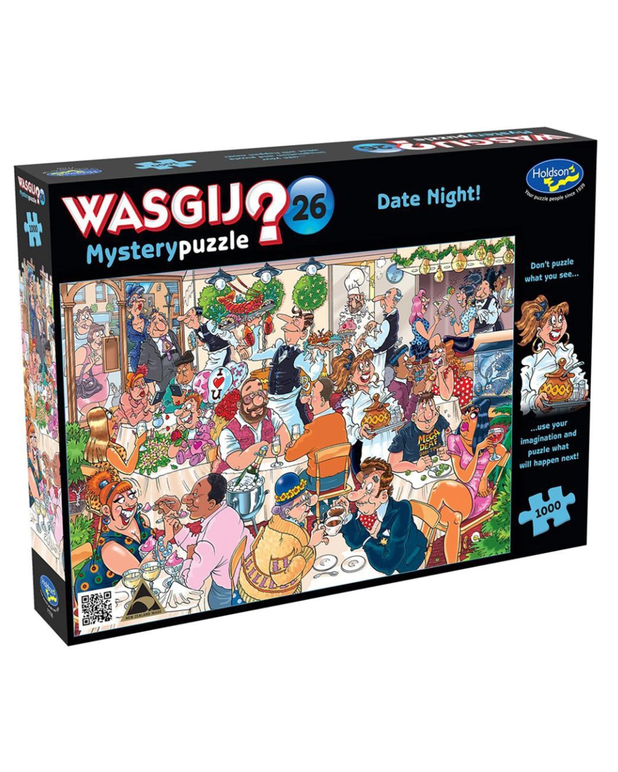 1 WASGIJ Mystery #26 Date Night 1000 Piece Jigsaw Puzzle, 1 of 1